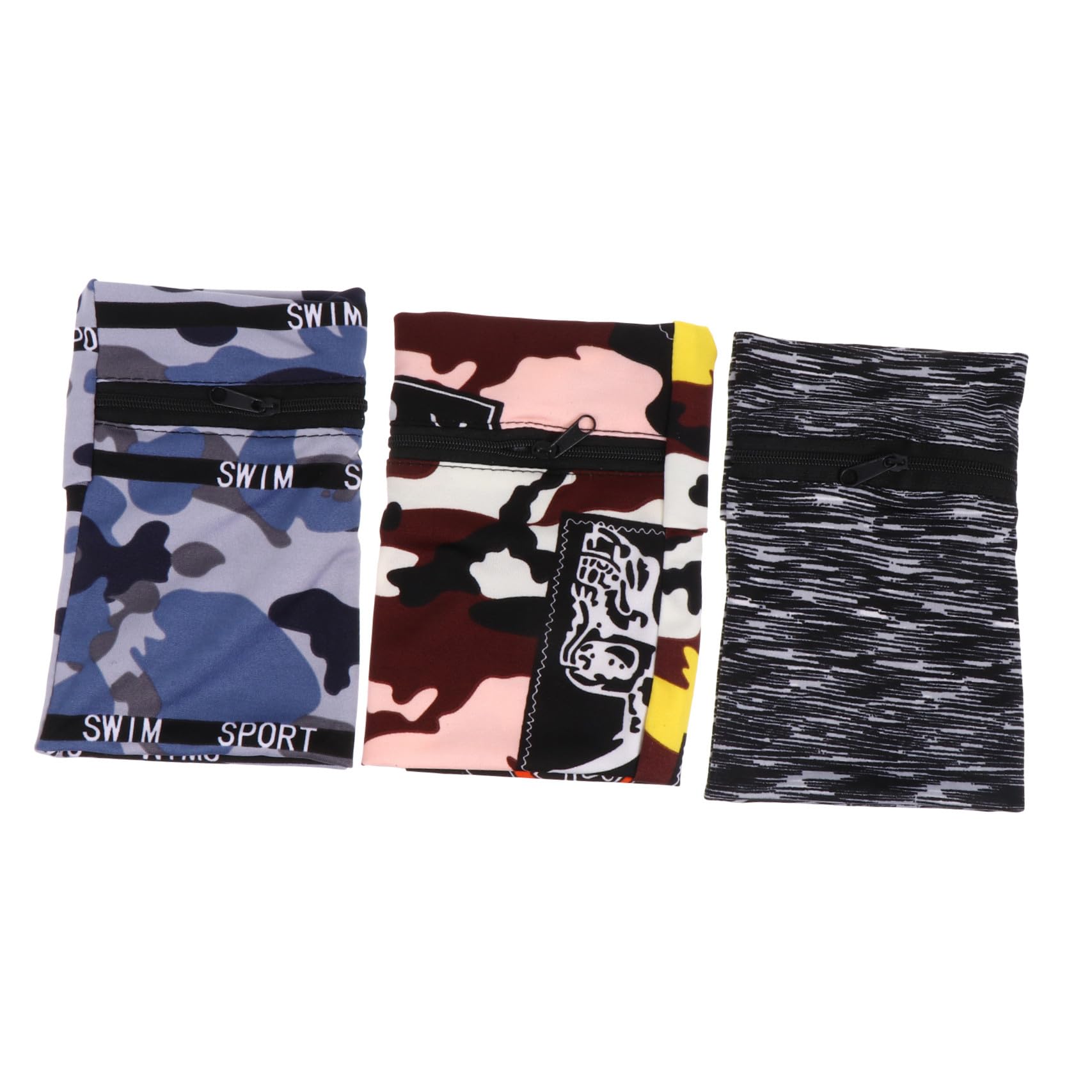 DOITOOL Lot de 3 Brassards de Course en Polyester Imperméable pour Téléphone Portable 4-65 Pouces Support de Téléphone à Bras de Sport pour Jogging Vélo et Gym Paquet à Bras