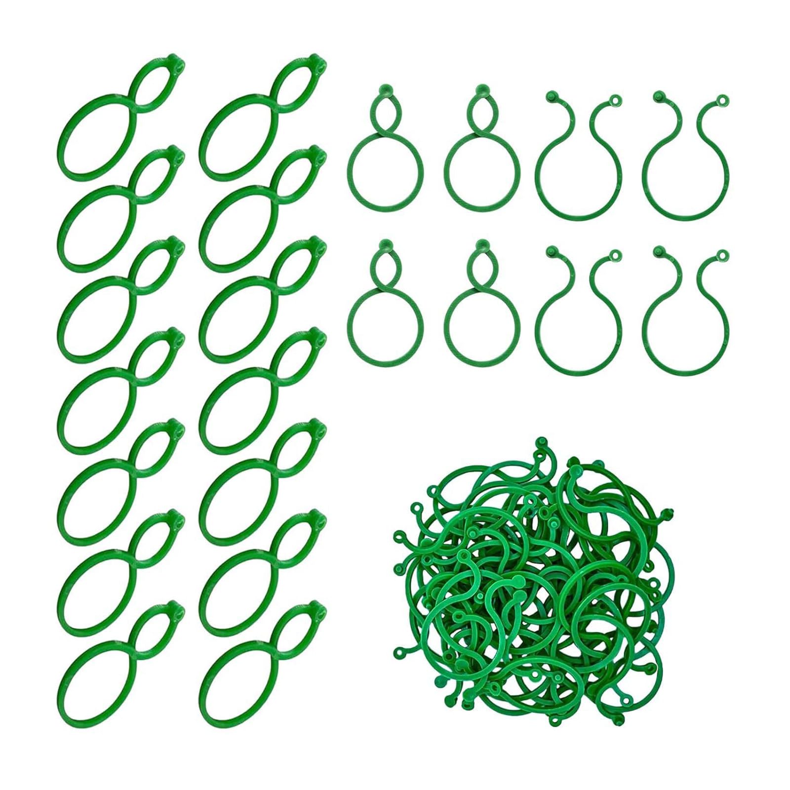 MINGLEA Pack of 500 Plant Clips Small Plant Clips Secured Plant Clip Tomato Clips Plastic for Plant Securing Plant Hook