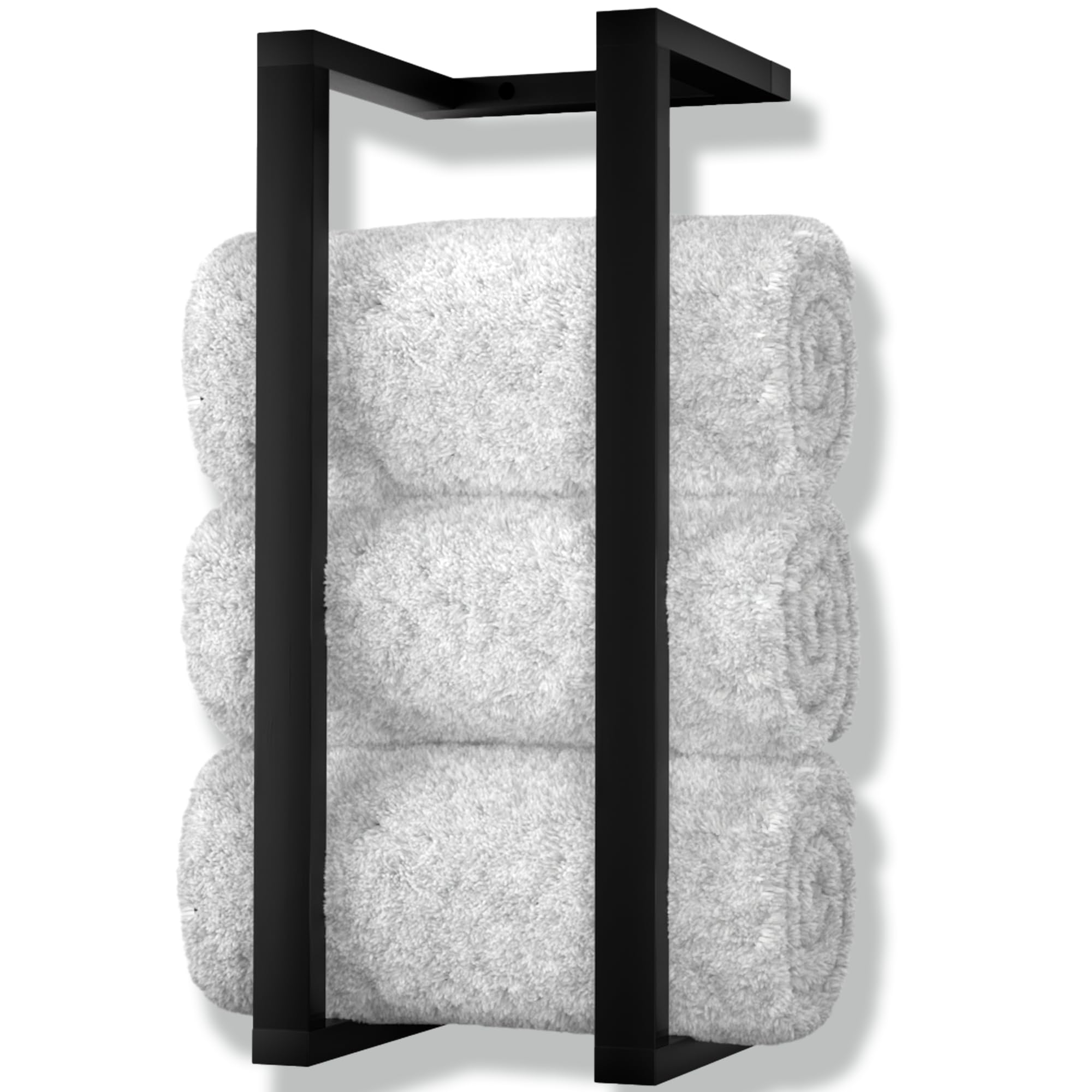Amazon.com: Aura Nest Bamboo Towel Rack - Vertical Wood Towel Rack ...