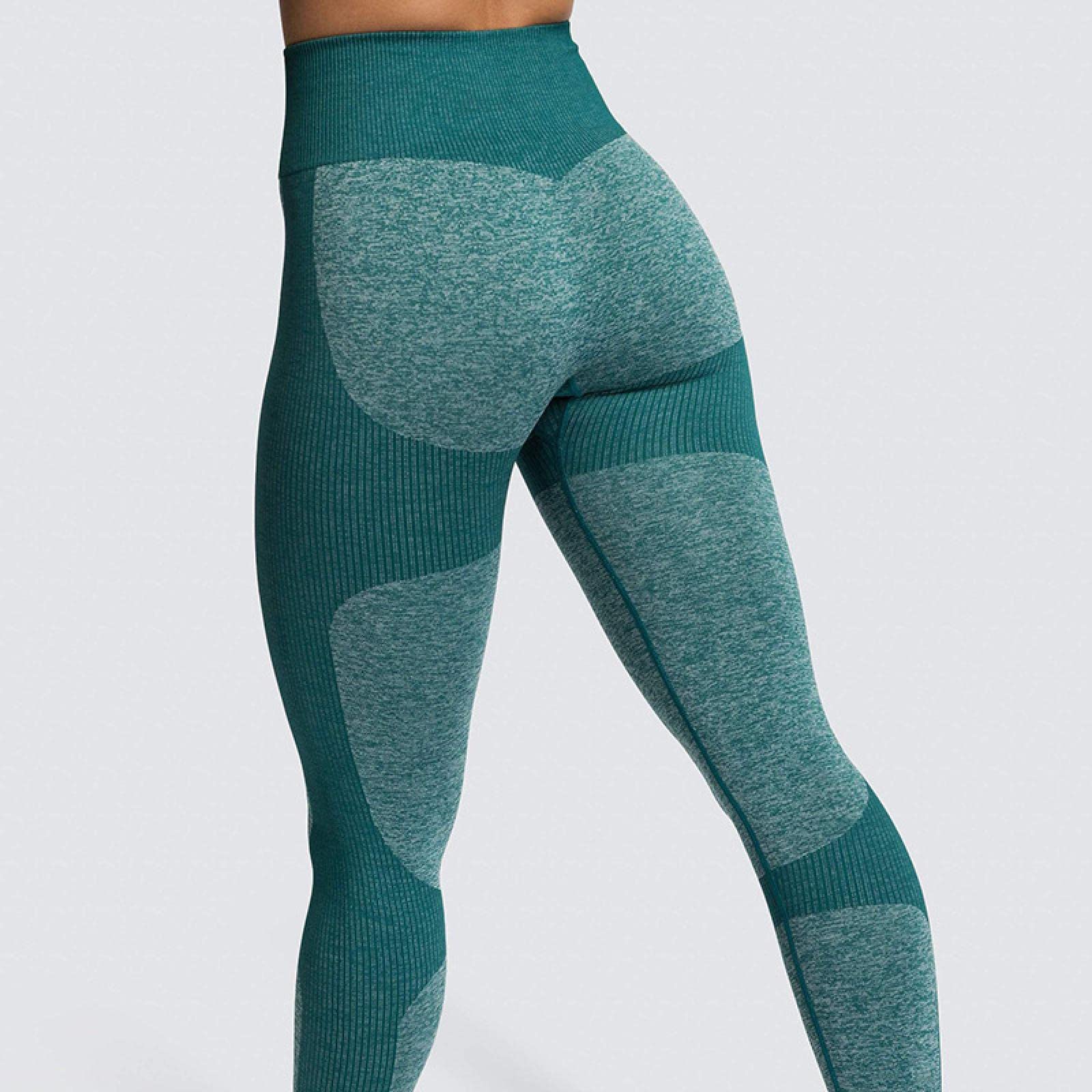 Leggings für Damen Patchwork-Leggings Damen Leggings Fitness Nahtloser Druck Hohe Taille Push-Up-Leggings Workout Gym Hose Zweifarbig