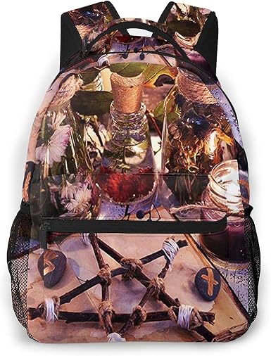 Mochilas Escolares, Brujería de adivinación Oculta Wicca Mochila Niños  Chicas Casual Mochila para Portatil Mochila Universidad Resistente Mochila  Instituto : Amazon.es