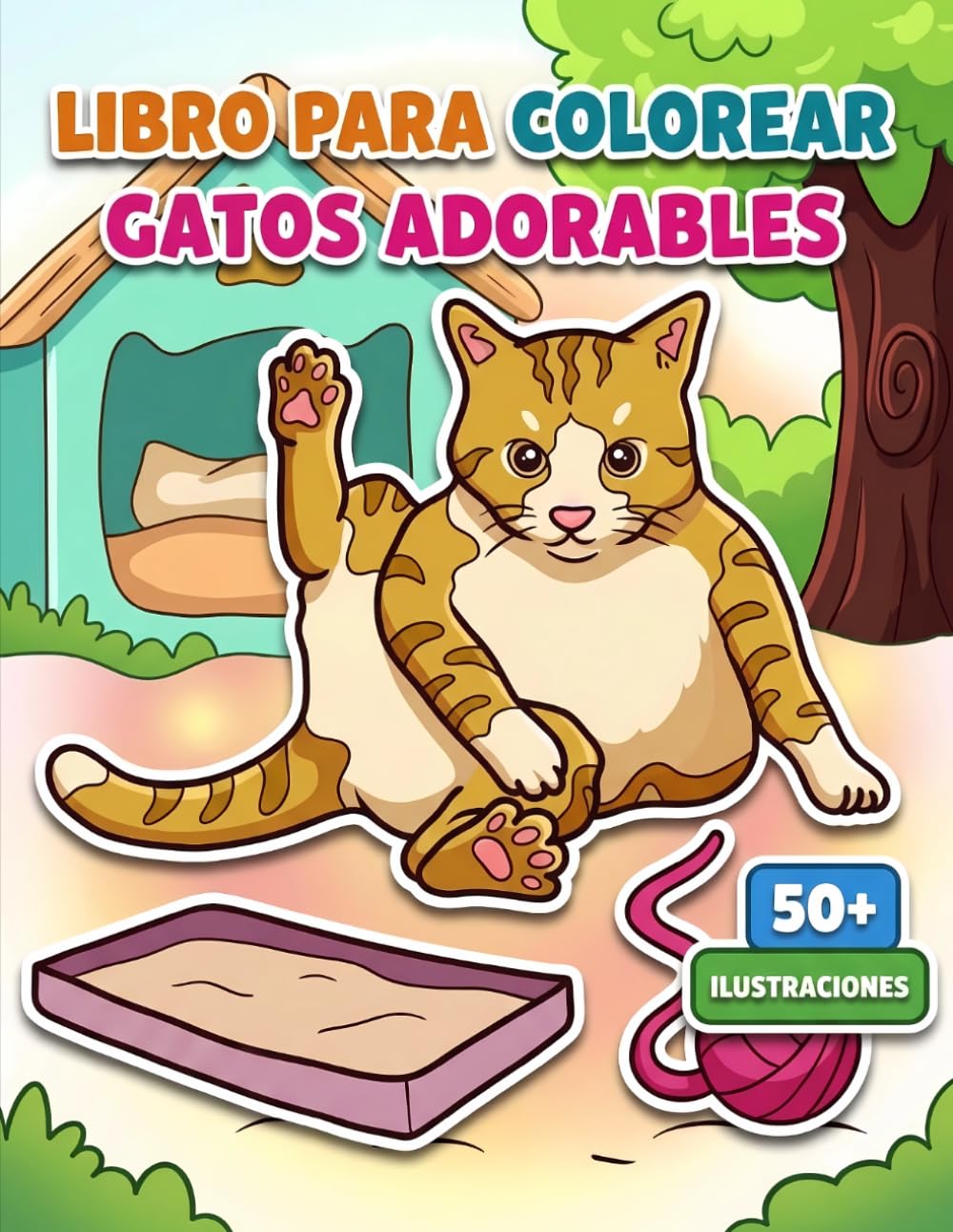 Libro Para Colorear Gatos Adorables: Más De 50 Dibujos Encantadores Y De Alta Calidad Para Niños, Adolescentes Y Amantes Del Arte Creativo