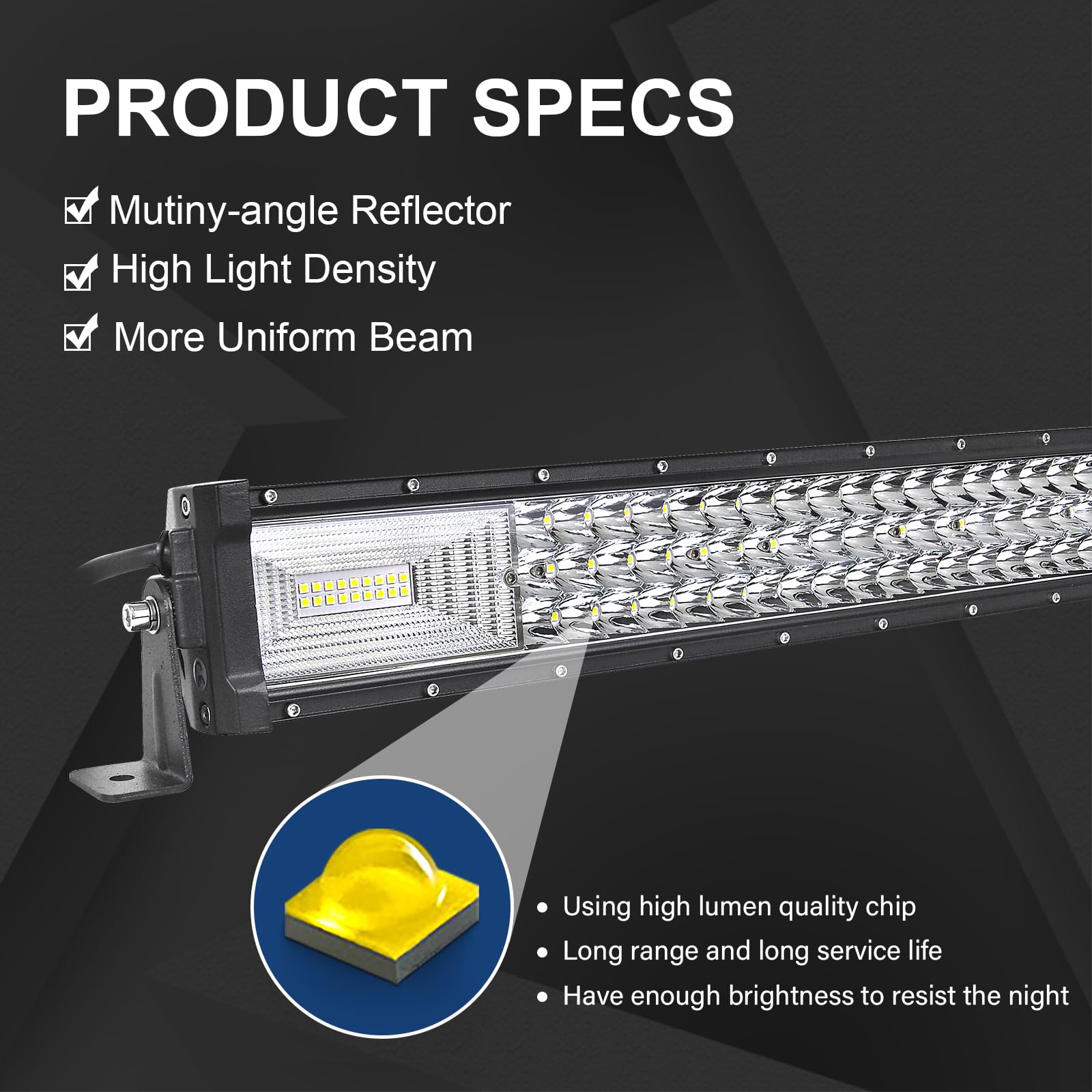 Kit Luci LED Per Auto E Fuoristrada - Barra 81cm 405W + Fari 72W, 12V/24V, Impermeabile IP67 - Foto 10