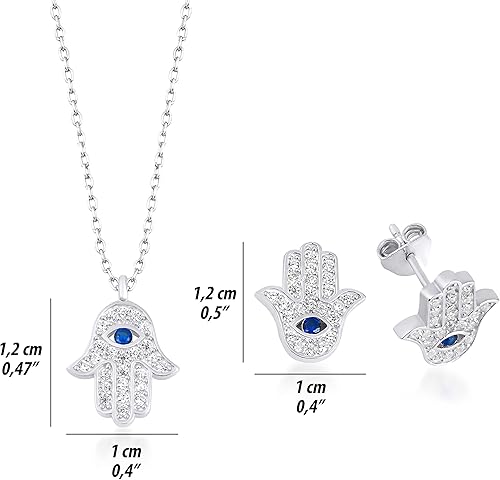 Miniatura 3 de Lykia Plata de ley 925 chapada en oro de 18 quilates Collar de protección Joyas Colgante Viene con una hermosa caja de regalo