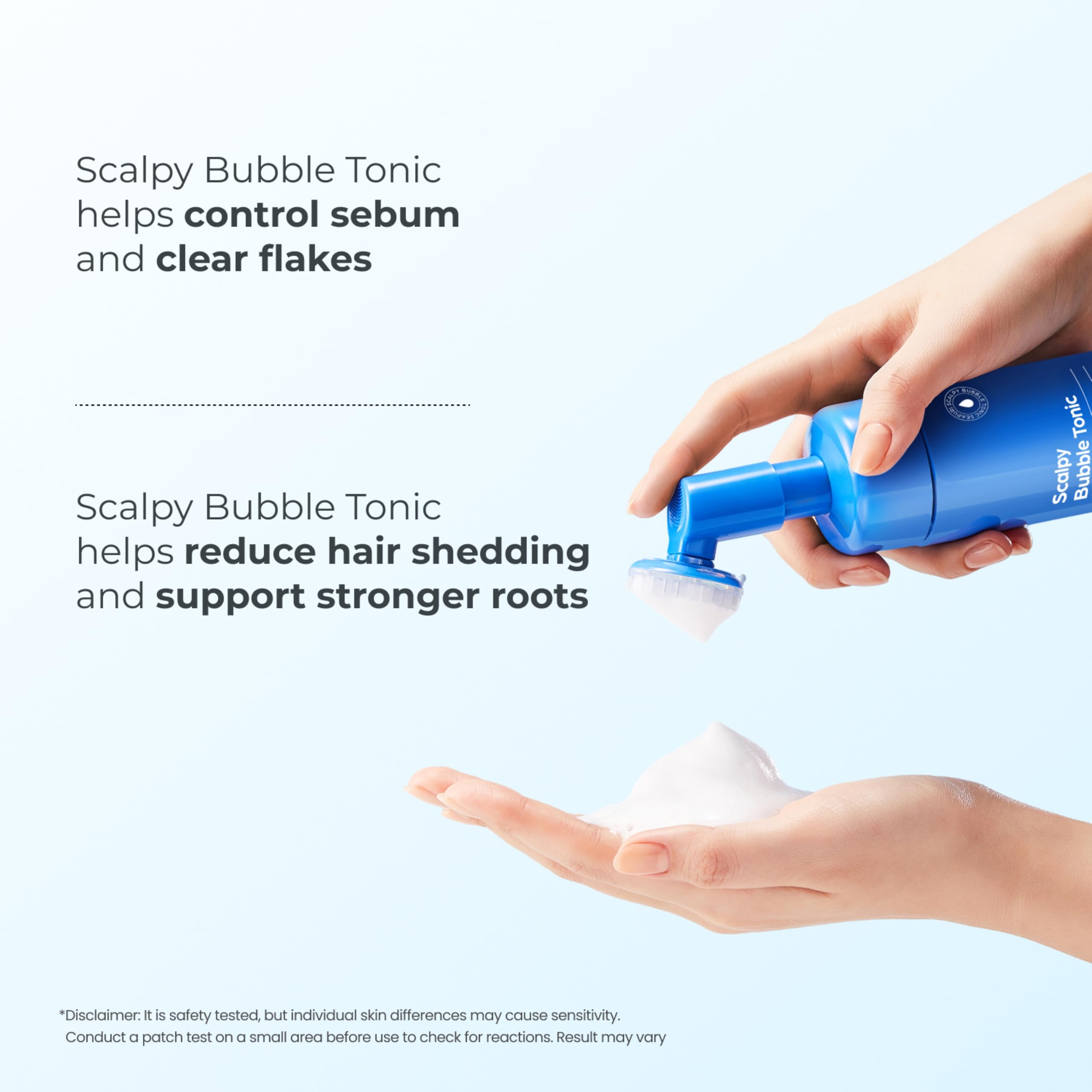 Seapuri Scalpy Bubble Tonic for Dry & Itchy Scalp Treatment | Hair Growth & Thickening | for both Men & Women | Combats Hair Loss & Thinning | Salicylic Acid, Menthol, Dexpanthenol Product Image 4