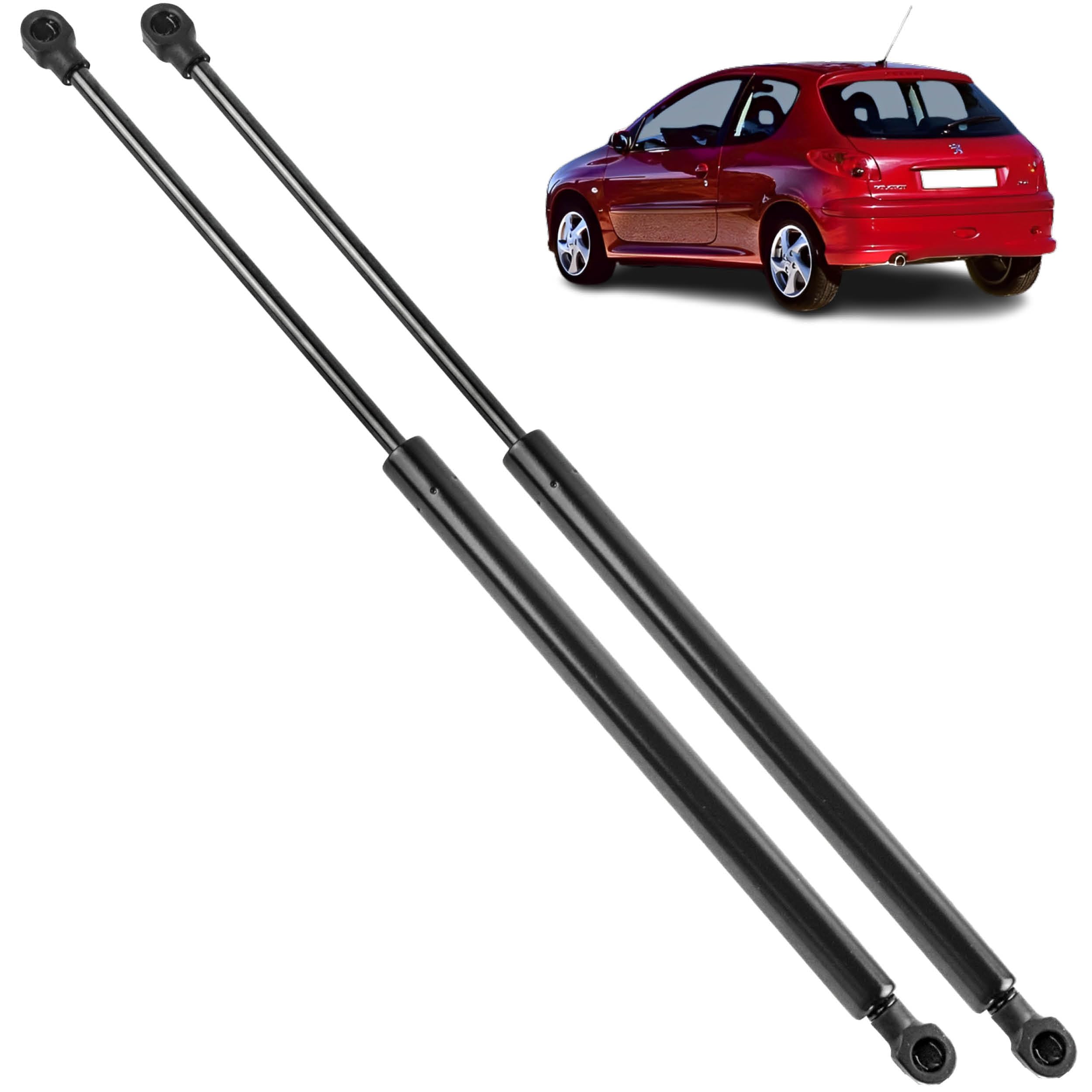 2 verins de coffre compatibles pour 206 et 206+ (1998-2013) Vérins de hayon | 8731E6, 9624602280, 51023704
