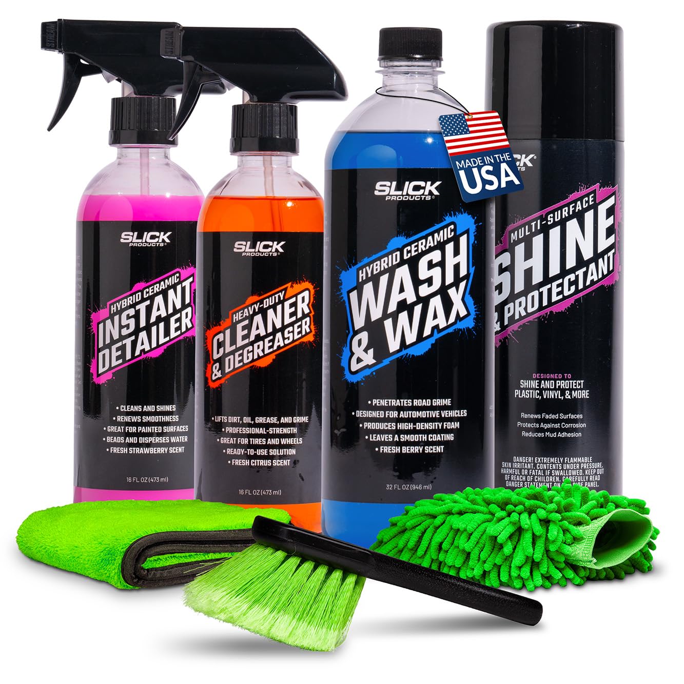 Slick Products Car, Truck &amp; Motorcycle Complete Wash Kit
