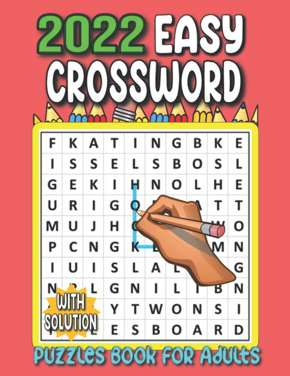 Buy 2022 Easy Crossword Puzzles Book For Adults New 2022 Large Print 