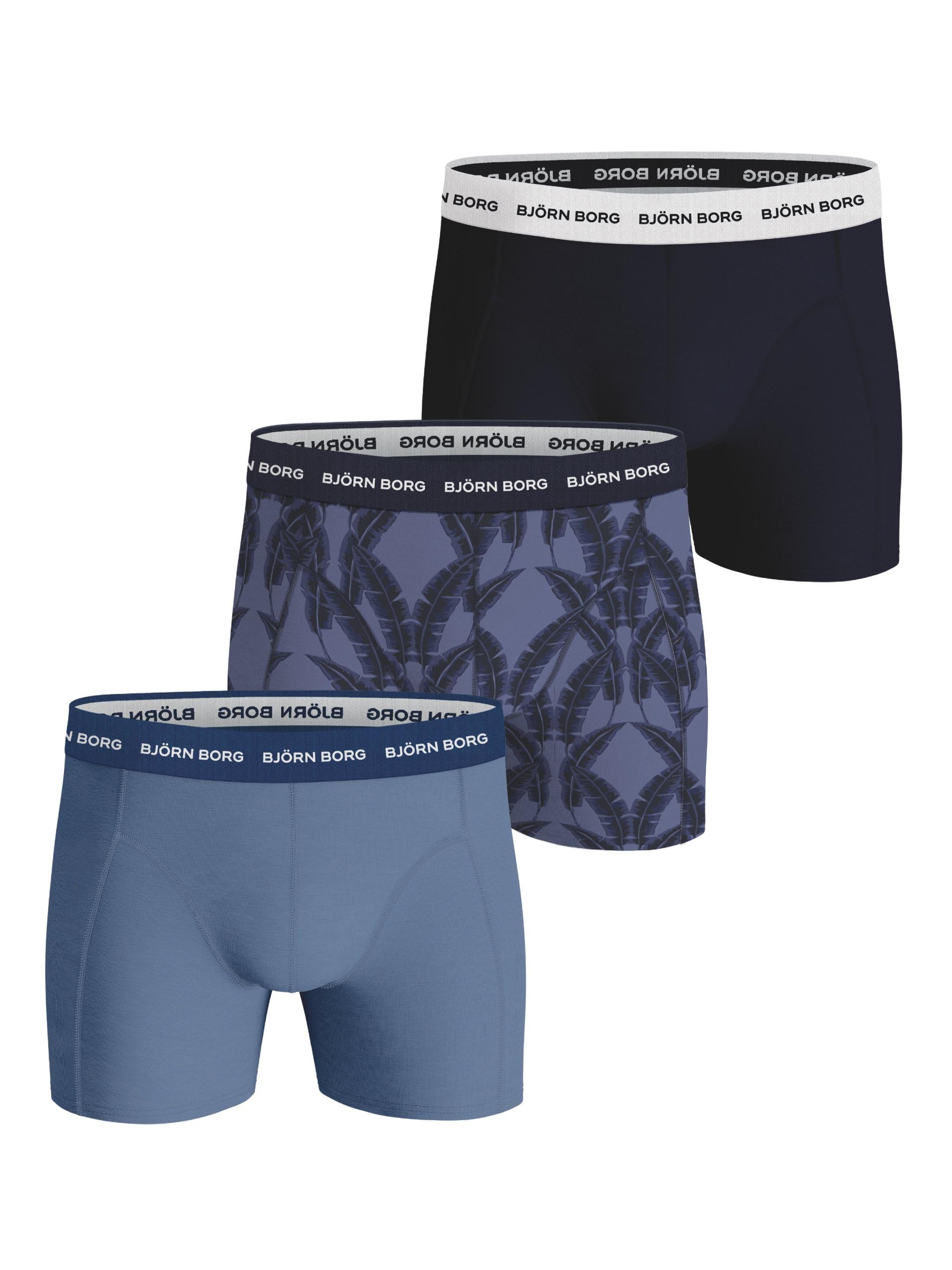 Björn Borg Men's Multi | Bjorn Borg Cotton Stretch Boxer 3P, Boxer Briefs For -Packs Available, Medium