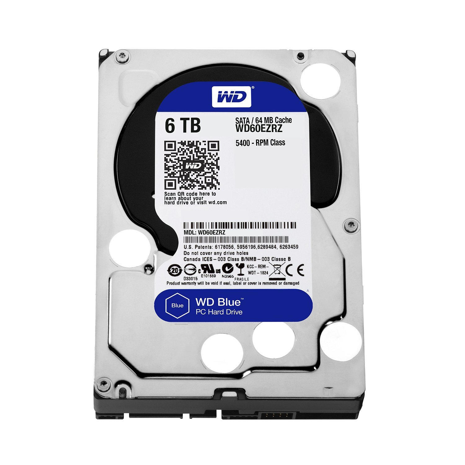 Amazon.com: Western Digital 6TB WD Blue PC Internal Hard Drive HDD  
