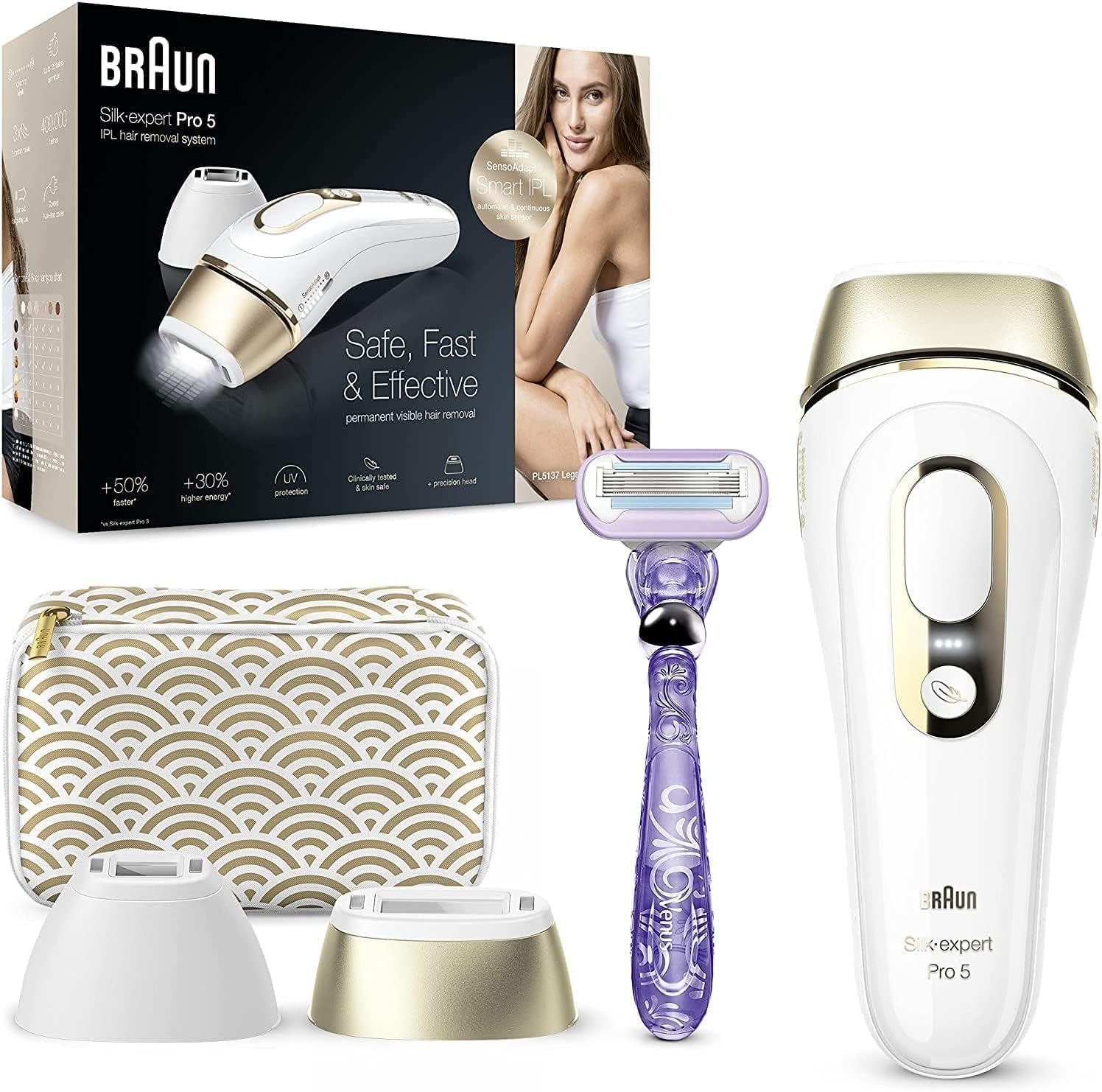 BRAUN PL-5137 GOLD ブラウン シルクエキスパート Pro5 ブラウンシルク 