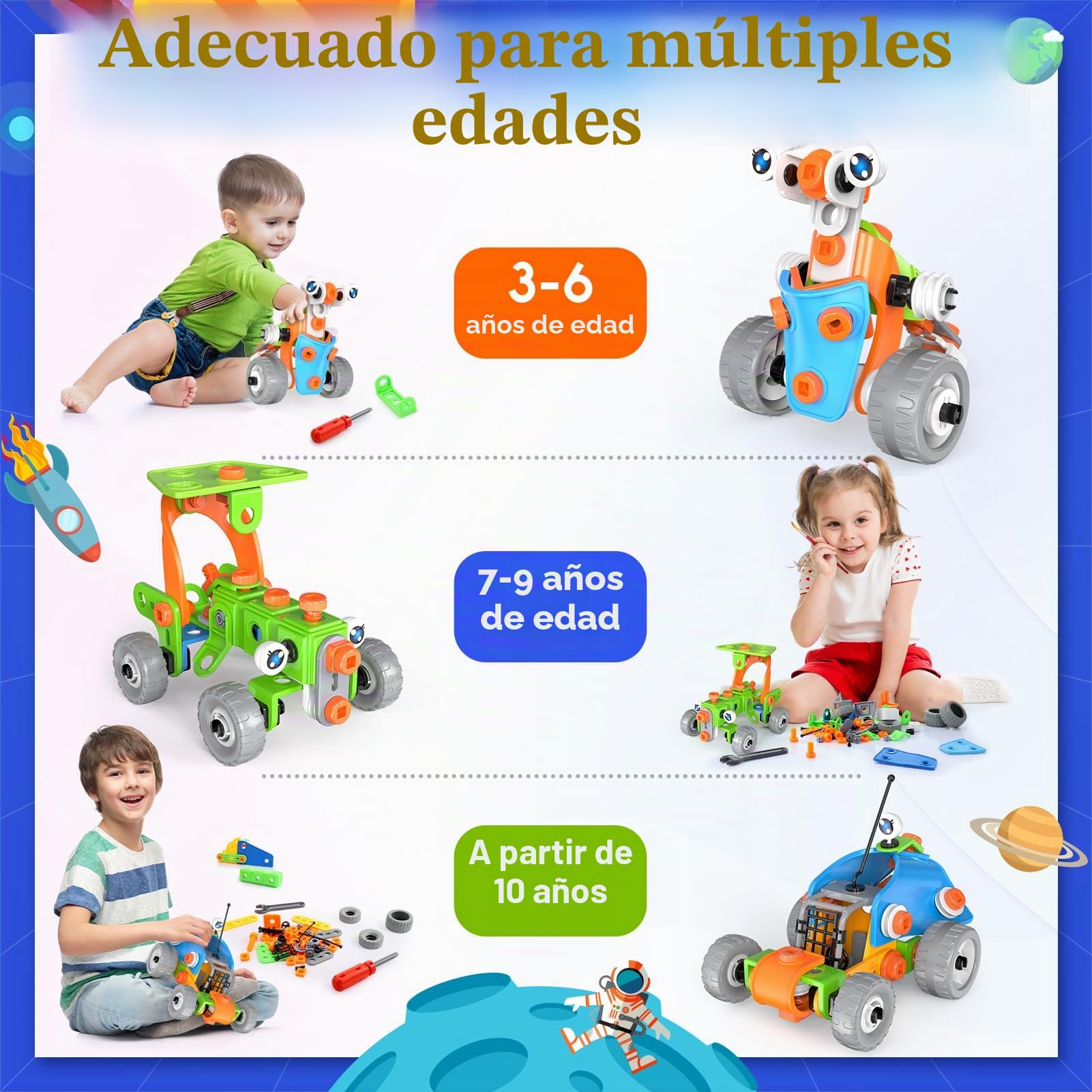 iKidiki Juguetes para Excavadora, Juguetes de construcción de Menta para niños de 5, 6, 7, 8 años, Coches de Juguete, Juguetes de construcción