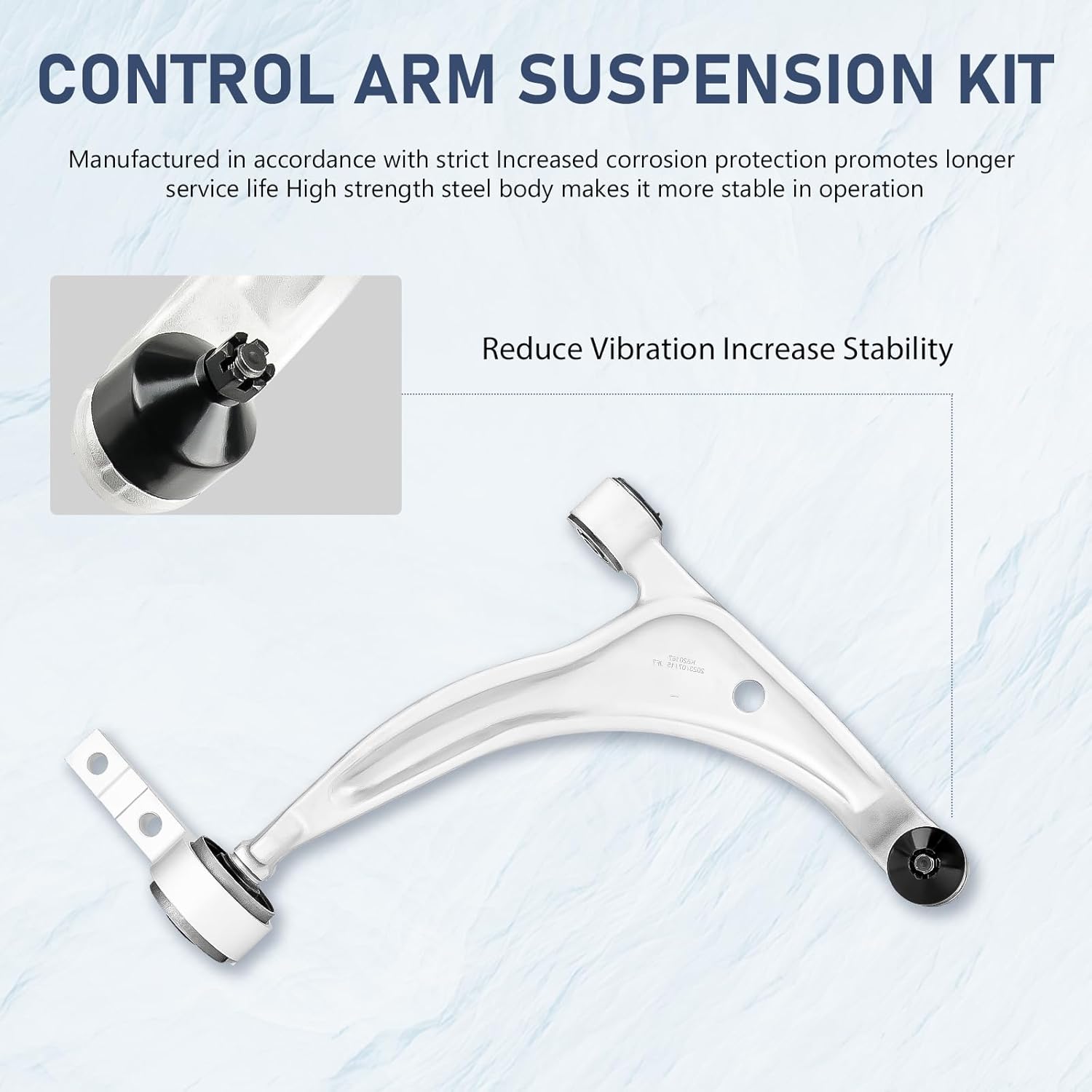 K620167 K620166 Front Driver Passenger side Lower Control Arm w/Ball Joint Assembly Fit for 2004-2008 Nissan Maxima 2002-2006 Nissan Altima -8pc Set