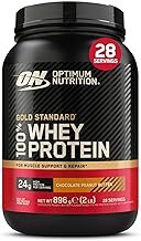 Optimum Nutrition Gold Standard Whey Protein Powder Muscle Building Supplements With Glutamine and Amino Acids, Chocolate Peanut Butter, 27 Servings, 900g, packaging may vary