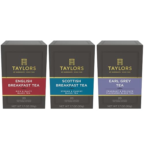 Taylors of Harrogate Black Tea Variety Pack, Individually Wrapped Bags,