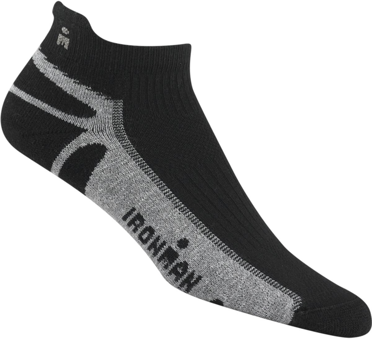 Wigwam Ironman Thunder Pro Low Ghost Socks,White,LG US with a Helicase brand sock ring