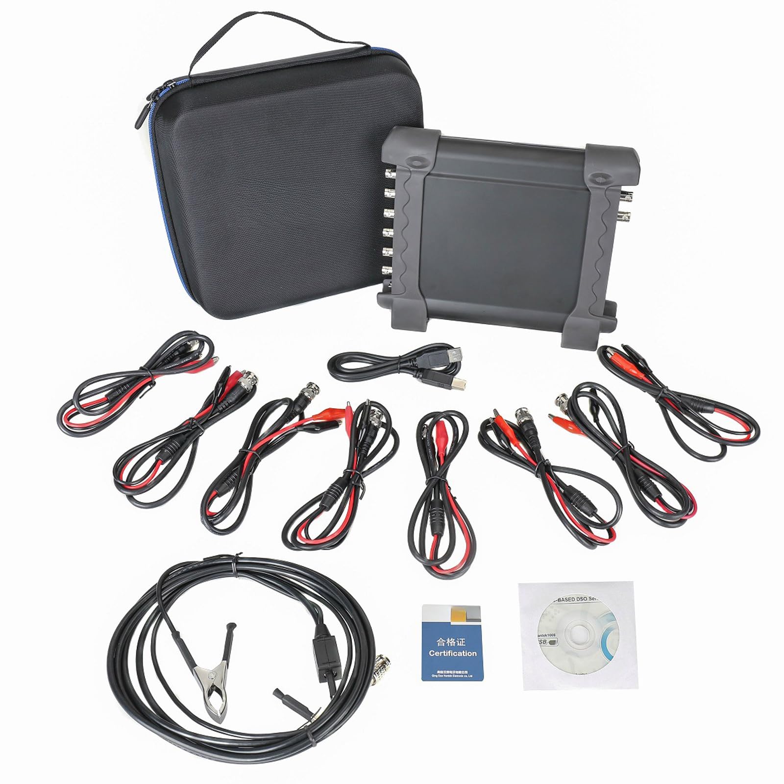 1008C 8-kanałowy sprzęt samochodowy oscyloskop diagnostyczny programowalny generator z USB 2 0 FFT funkcje matematyczne