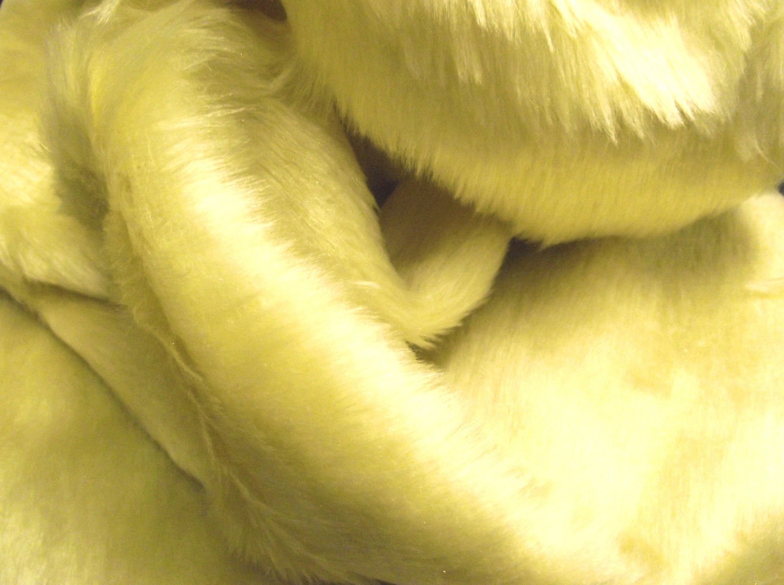 Plain Fun Faux Fur Fabric Material Oatmeal, 1/2Mtr - 150cmx50cm