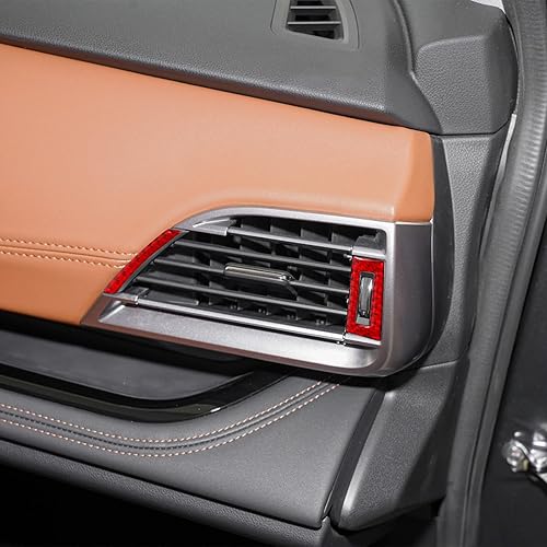 Miniatura 3 de Compatible con panel de salida de ventilación de aire acondicionado, marco de protección de fibra de carbono, accesorios interiores decoración para