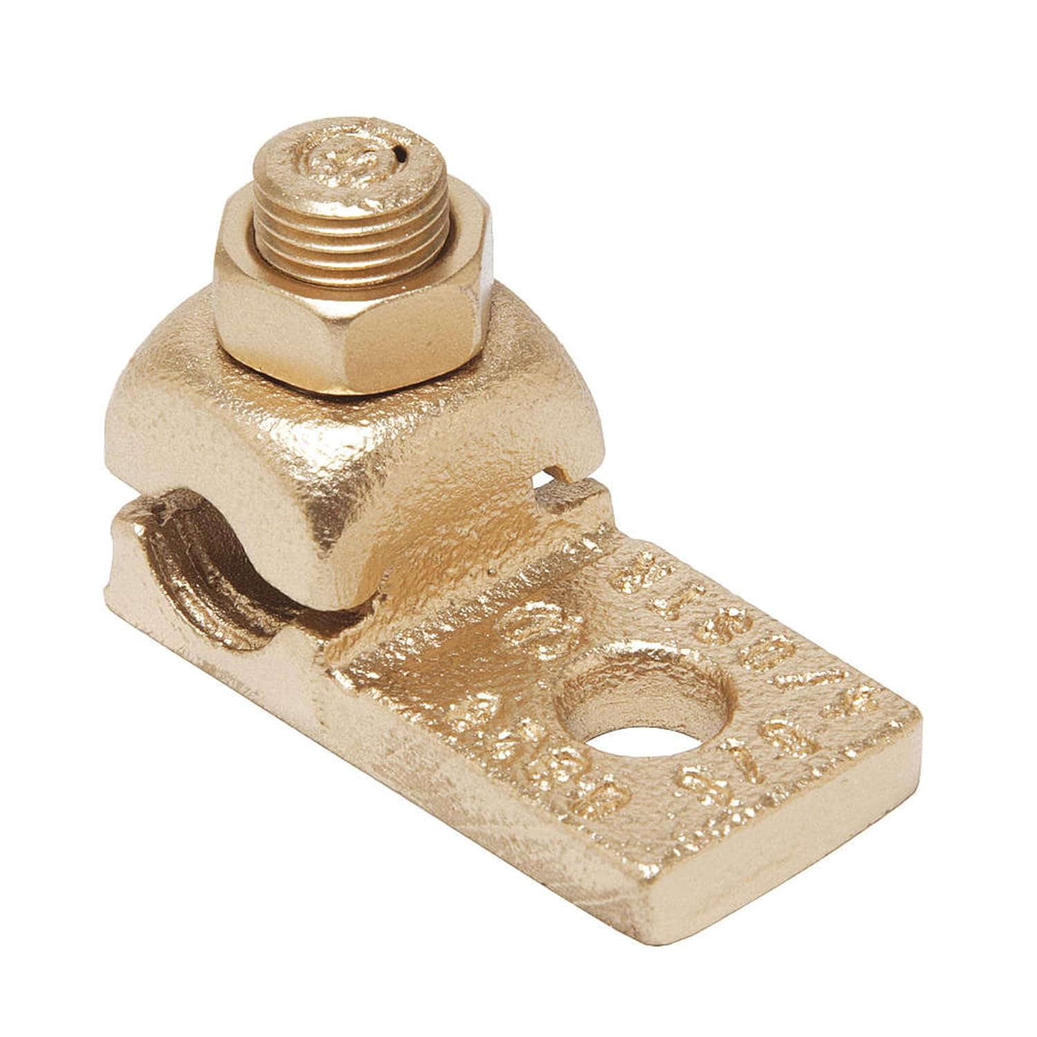 Burndy QA28-B Qiklug Terminal, 3/0 Str. - 4/0 Str. Commercial Conductor, 150-200 Navy Conductor, 1" Width, 2-1/4" Length, 1-5/16" Height, 250 lbs Recommended Tightening Torque