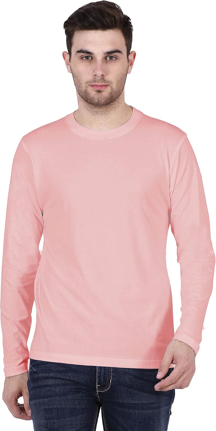 RSO Outfits Men's Cotton Full Sleeves Plain T-Shirt