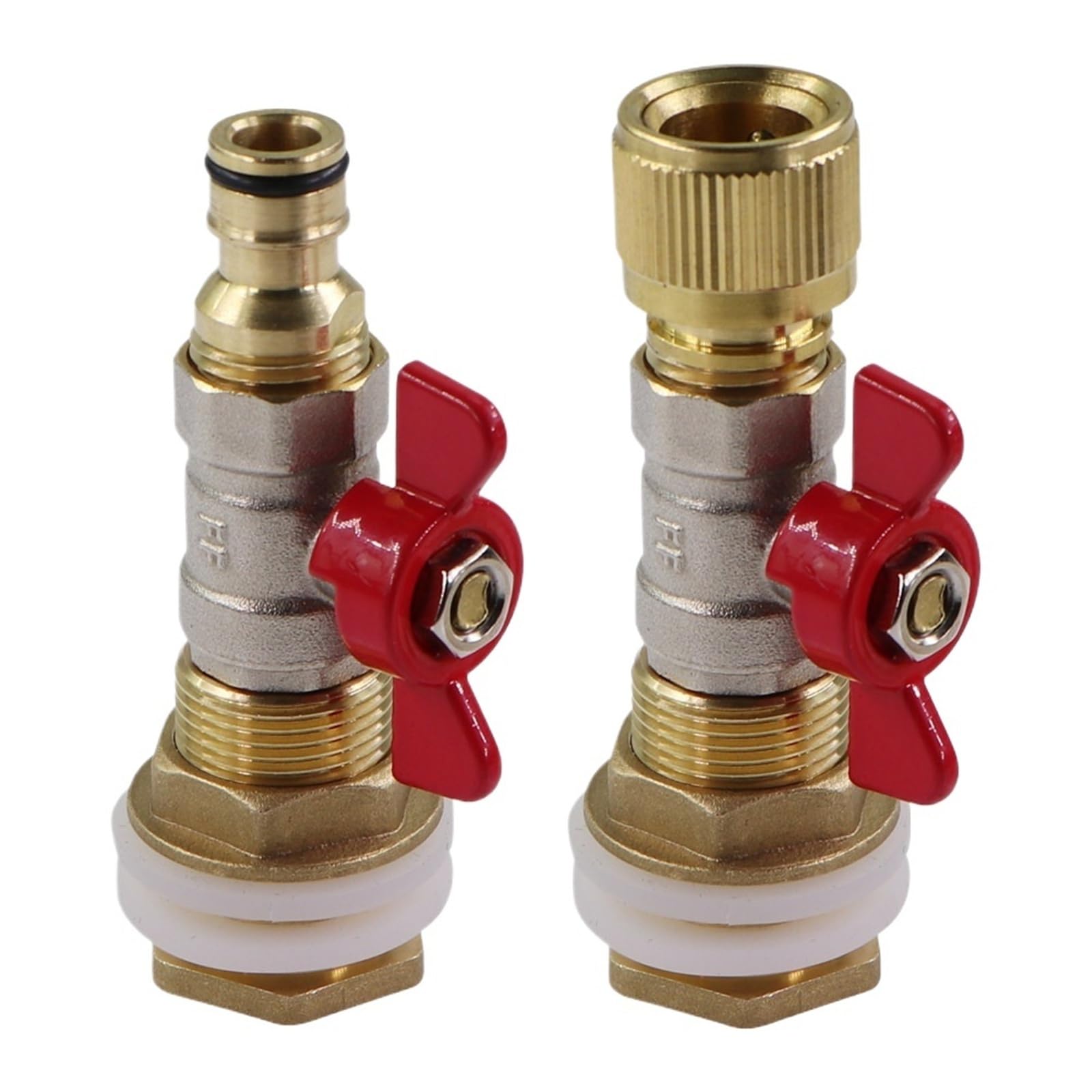 1 zestaw 16 mm mosiężny zawór kulowy złącze do zbiornika na wodę szybkie złącze do nawadniania ogrodu ryby adapter gumowa podkładka sitko siatkowe (A-1 szt.)