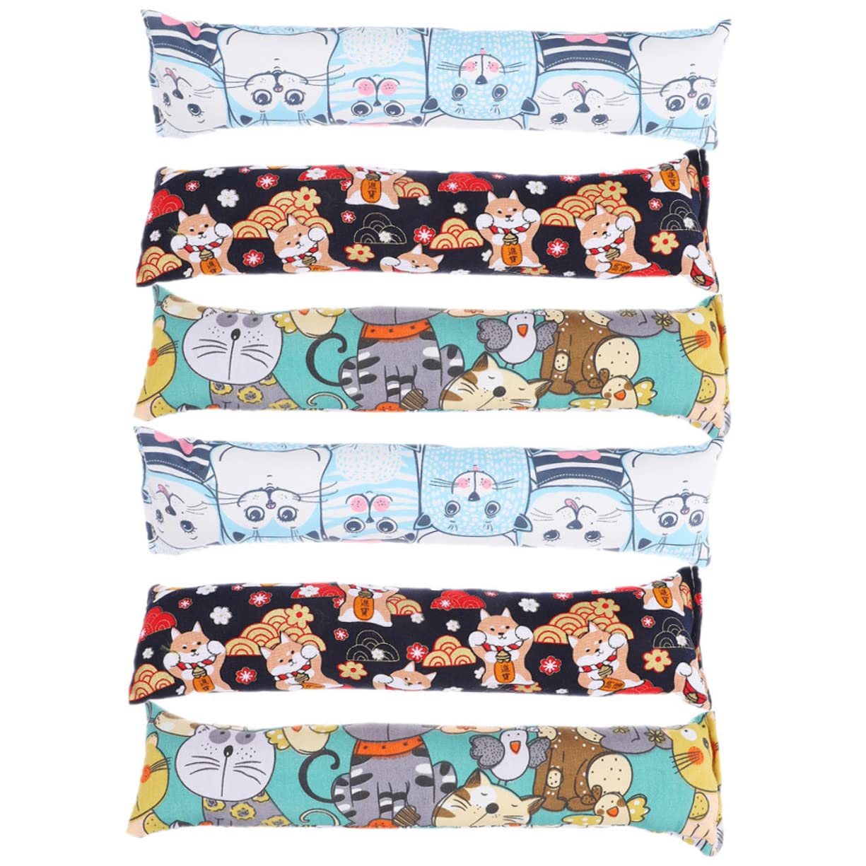 DOITOOL Lot de 2 Coussins pour Chat Dintérieur Jouet à Mâcher Remplissage 6 Pièces