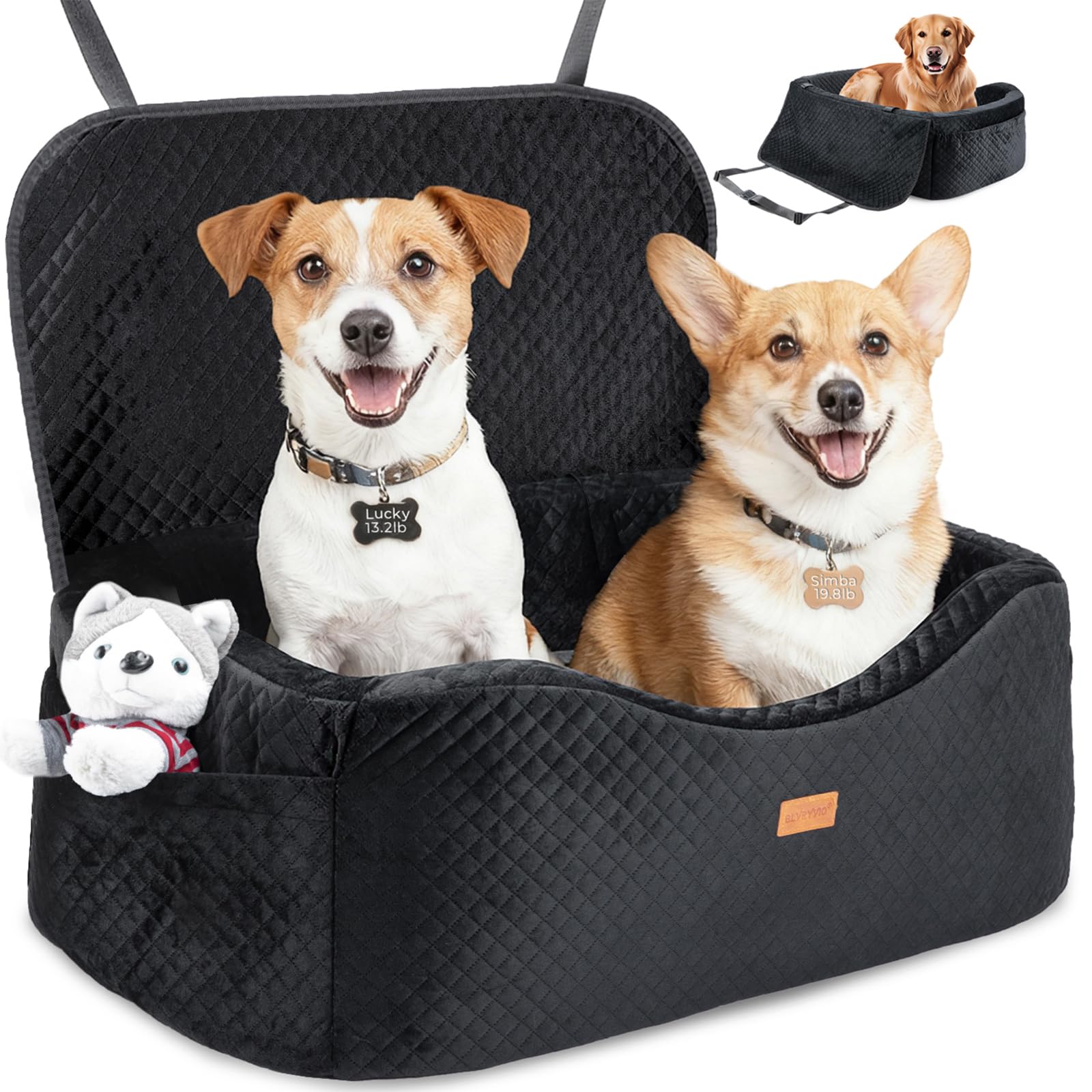 BLVRYVIO Large Dog Car Seat