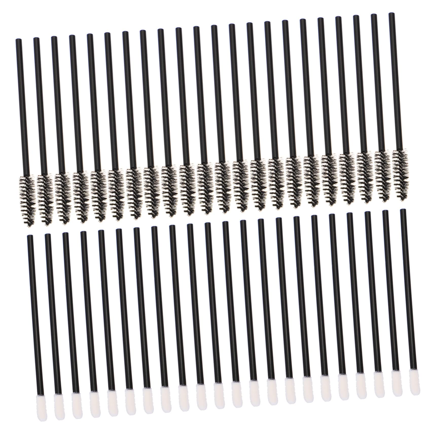 Baluue 200pcs Pack Makeup Disposables Mascara Brush Wands Lip Gloss Wands Applicators Eyelash Lip Makeup Tools Easy Application for Smooth Lines