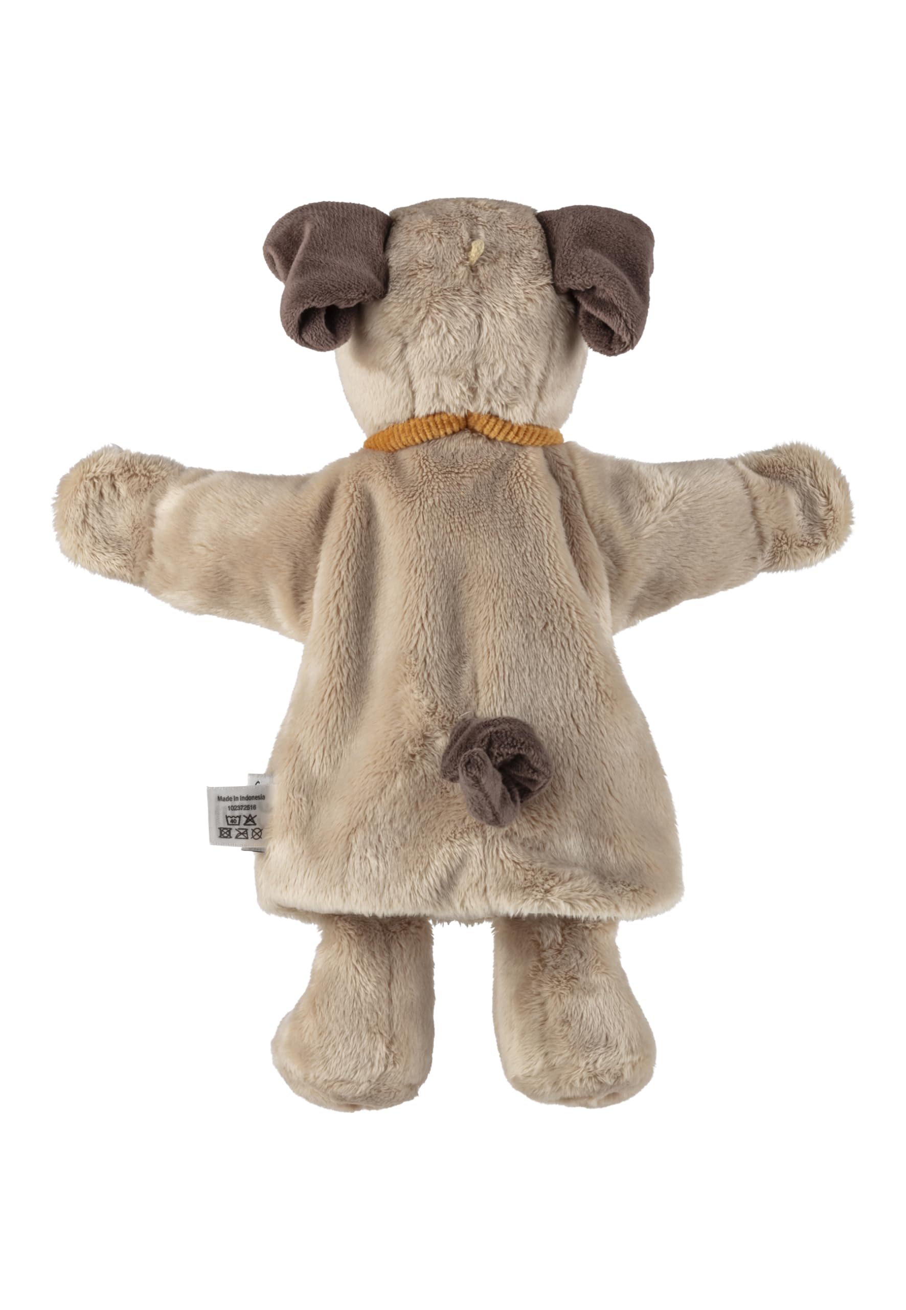Sterntaler Bambola a mano per cani – giocattolo morbido per bambini per teatro delle bambole, raccontare, coccolare e promuovere la voce, perfetto compagno di gioco e idea regalo, marrone chiaro