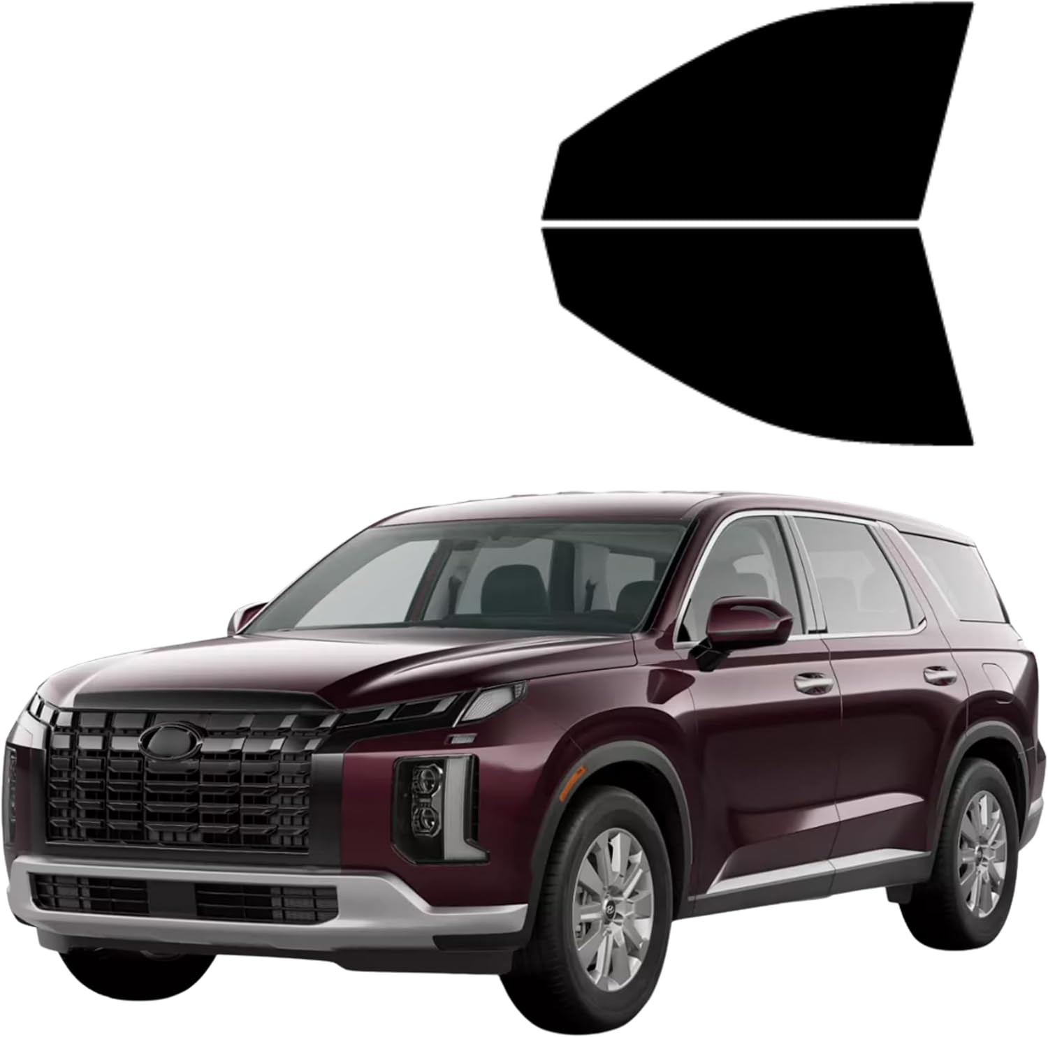 Window Privacy Film Tint Kit for 2020-2025 Hyundai Palisade Driver and Passenger Glass Privacy Window Film Pre Cut Tint Computer Cut for Factory Never to Peel or Bubble (50% All)