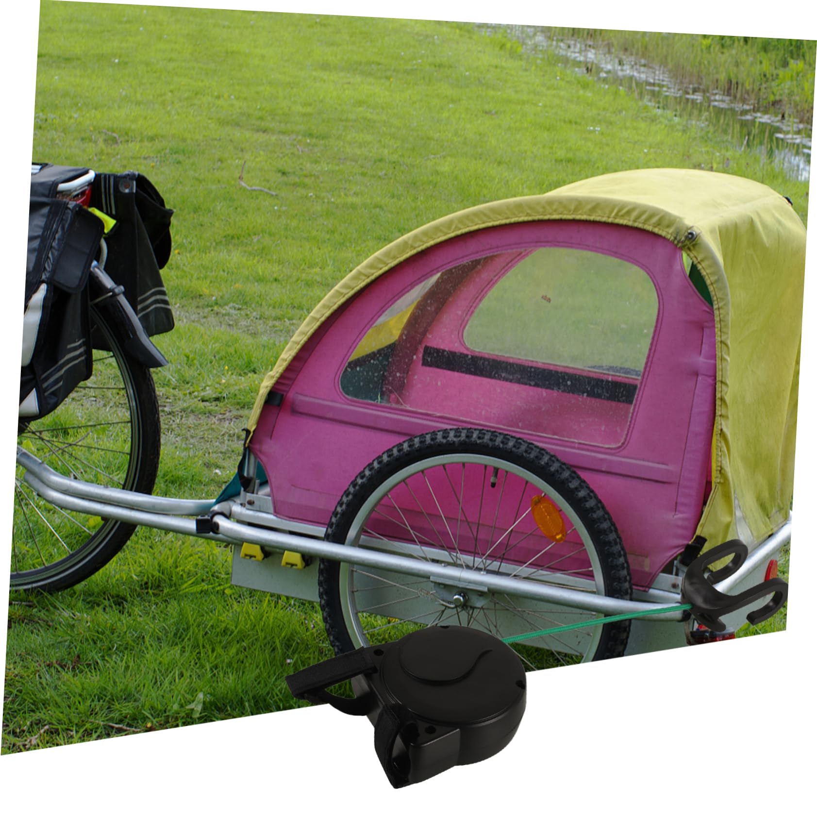 TOYANDONA Cuerda de Remolque para Bicicletas Infantiles Negra Abs