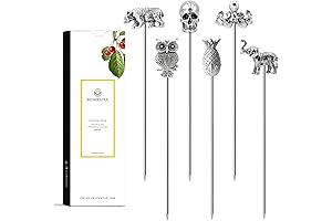 Homestia Metal Martini Olive Cocktail Picks