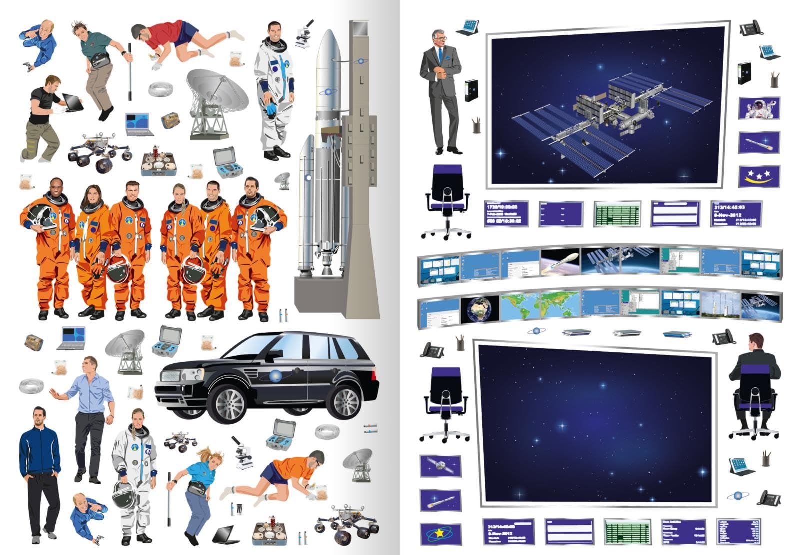 Meine Sticker - Mond und Weltraum: Über 300 Sticker
