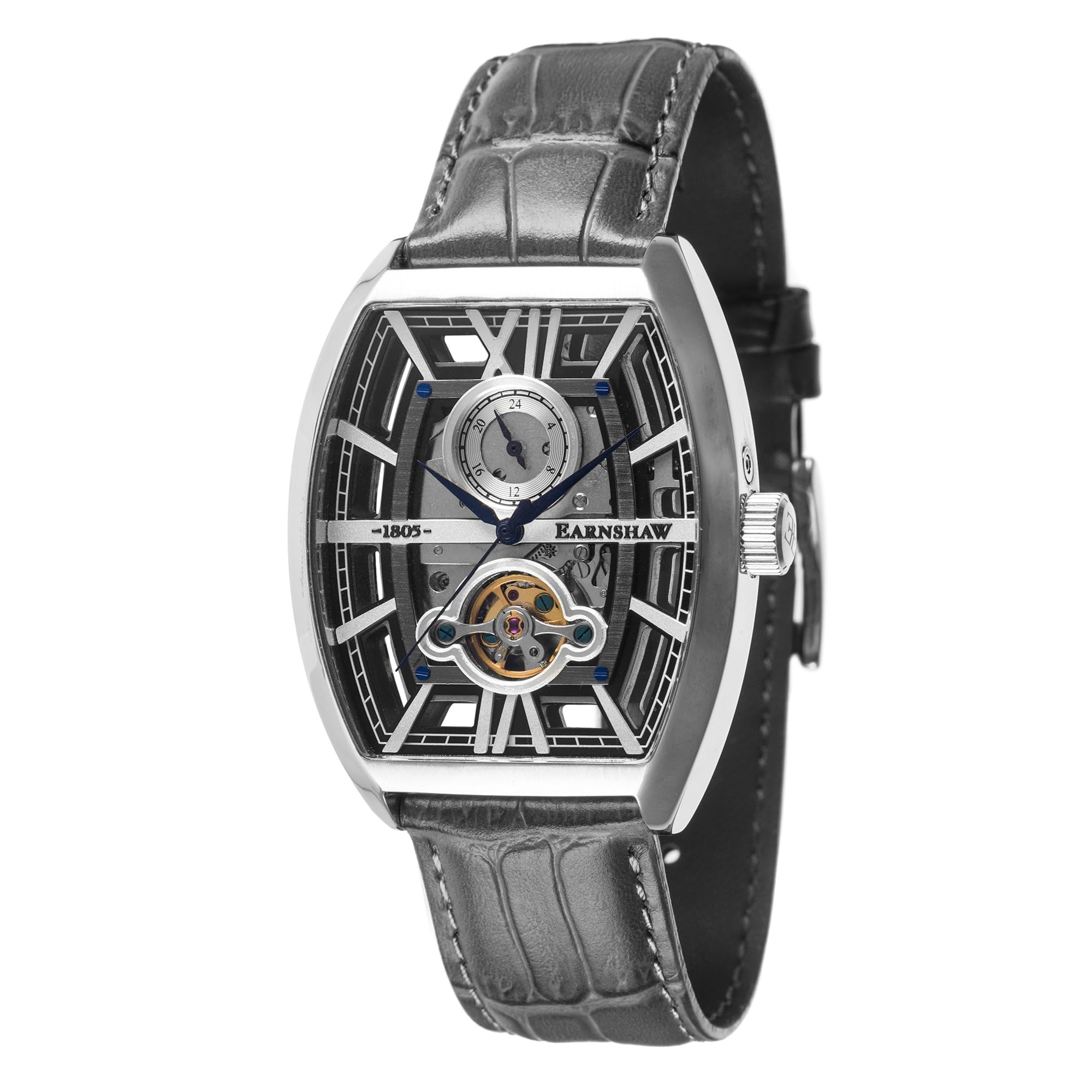 EARNSHAW Holborn Skeleton Analog Silver Dial Mens Watch-ES-8111-01 (B08DD9QB9J) Amazon Price History, Amazon Price Tracker
