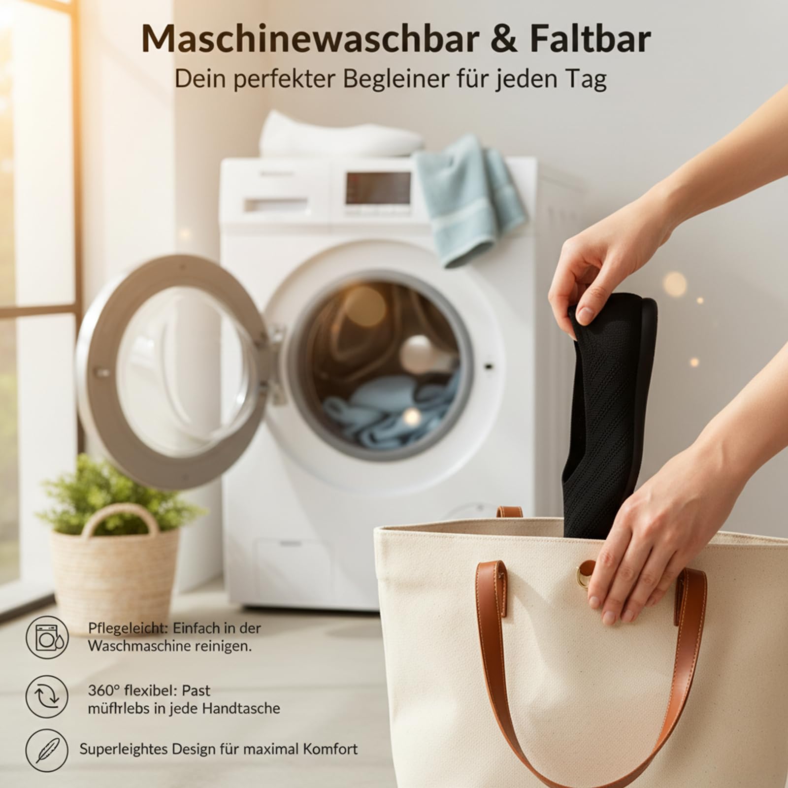 CALEBGAR Ballerinas Damen Bequeme Flache Schuhe, Slip on Strick Ballerina Frauen Spitze Zehenpartie, Super Weiche Flats für Kleider und Freizeit, Komfort Damenschuhe aus Maschenware