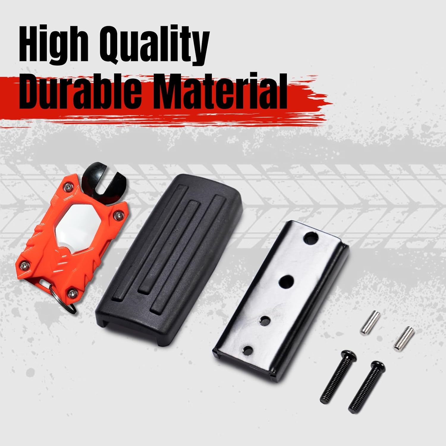 A&UTV PRO Larger Brake Pedal & Sporty Key Holder for Can-Am Ryker 2019-2024,Can Am Ryker Rally Edition 2019-2024,2PCS