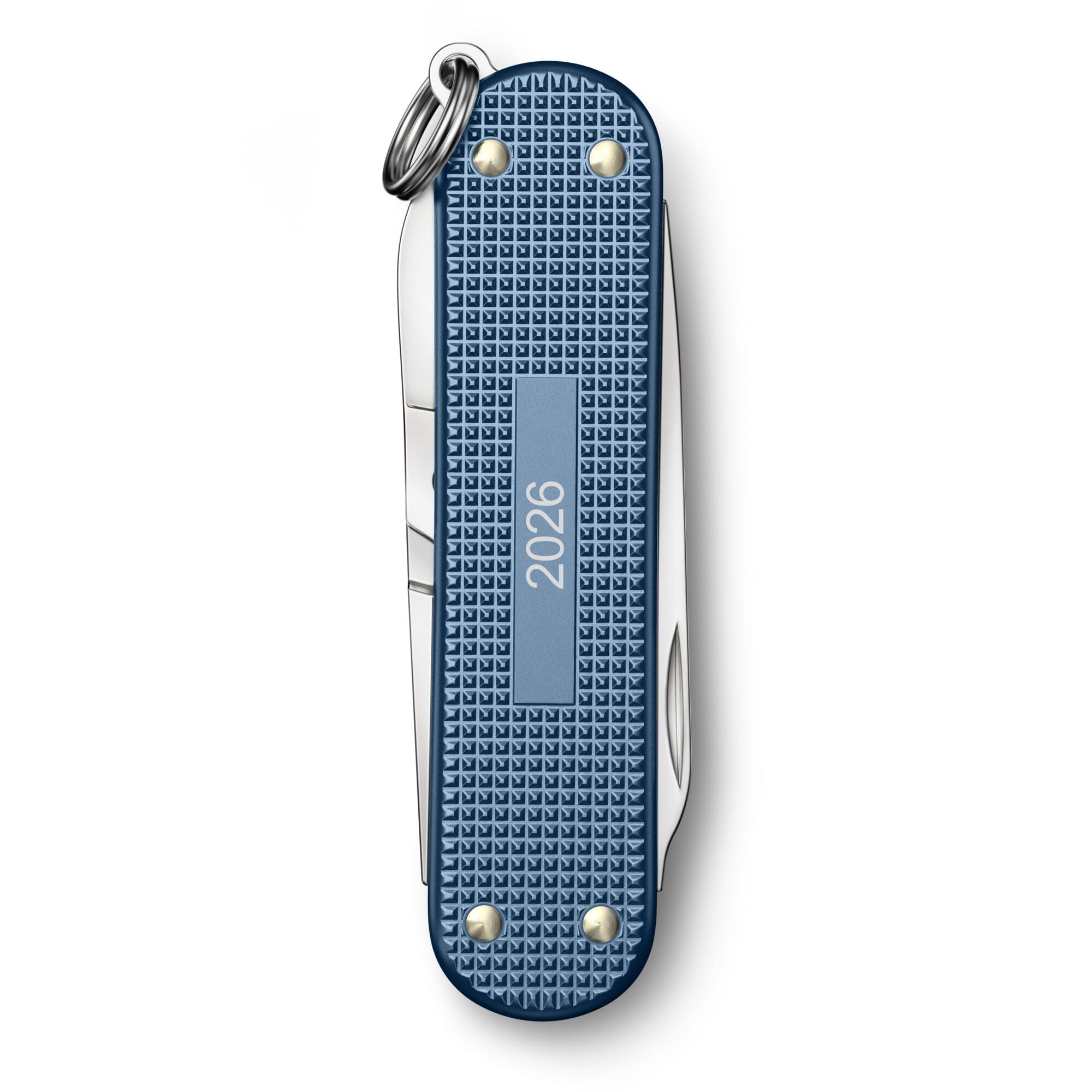 VICTORINOX Multiuso Classic Precious Alox, 5 Funzioni, Made in Switzerland, con Forbici, Cacciavite, Anello Portachiavi, in Scatola Regalo