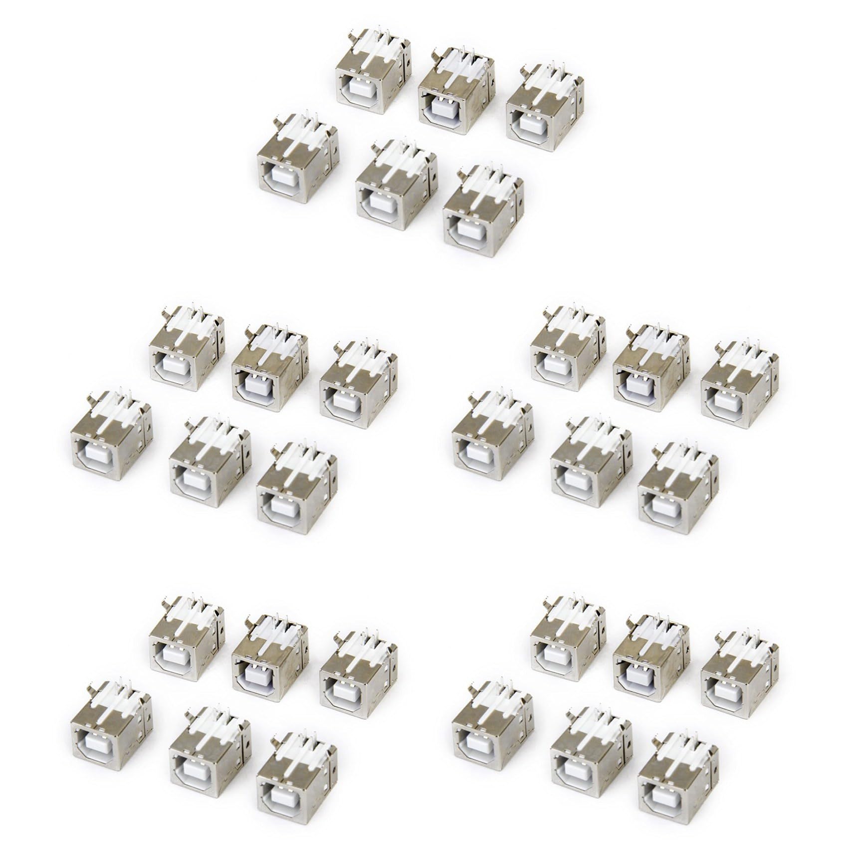 Jnchdghwa Women's As Shown Lot Of 30Pcs Replacement Usb Connector Socket Type B Right Angle