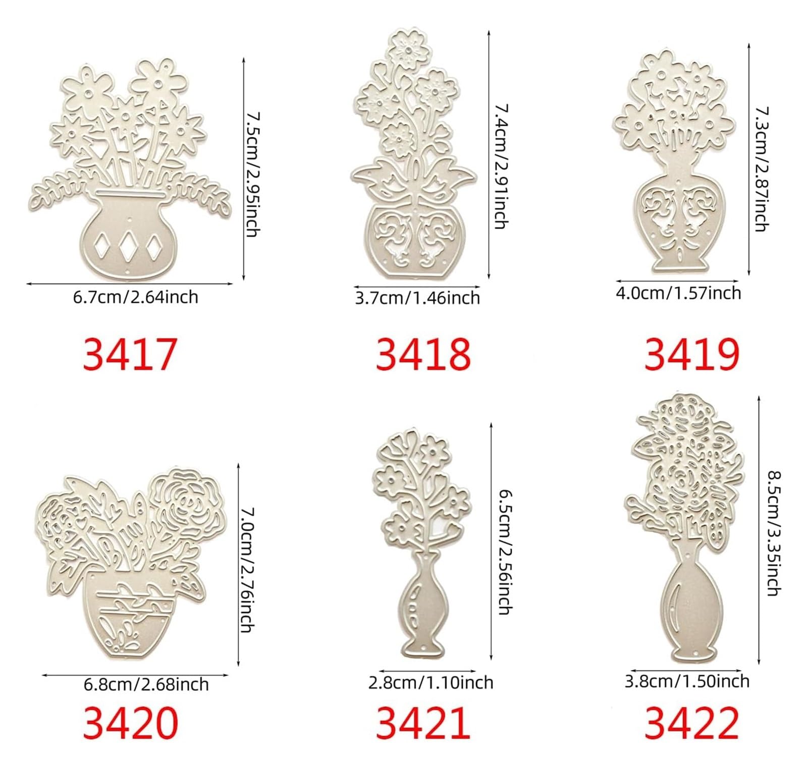 OTCRAFT Set di fustelle per goffratura 3D e fustelle in metallo per la