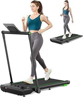 Folding treadmill for home, THERUN 2.5HP Under Desk Treadmill w/Widened Shock Absorption Running Belt, Foldable Walking Running Machine w/Adjustable Speeds 1-12km/h,Non-Assembly