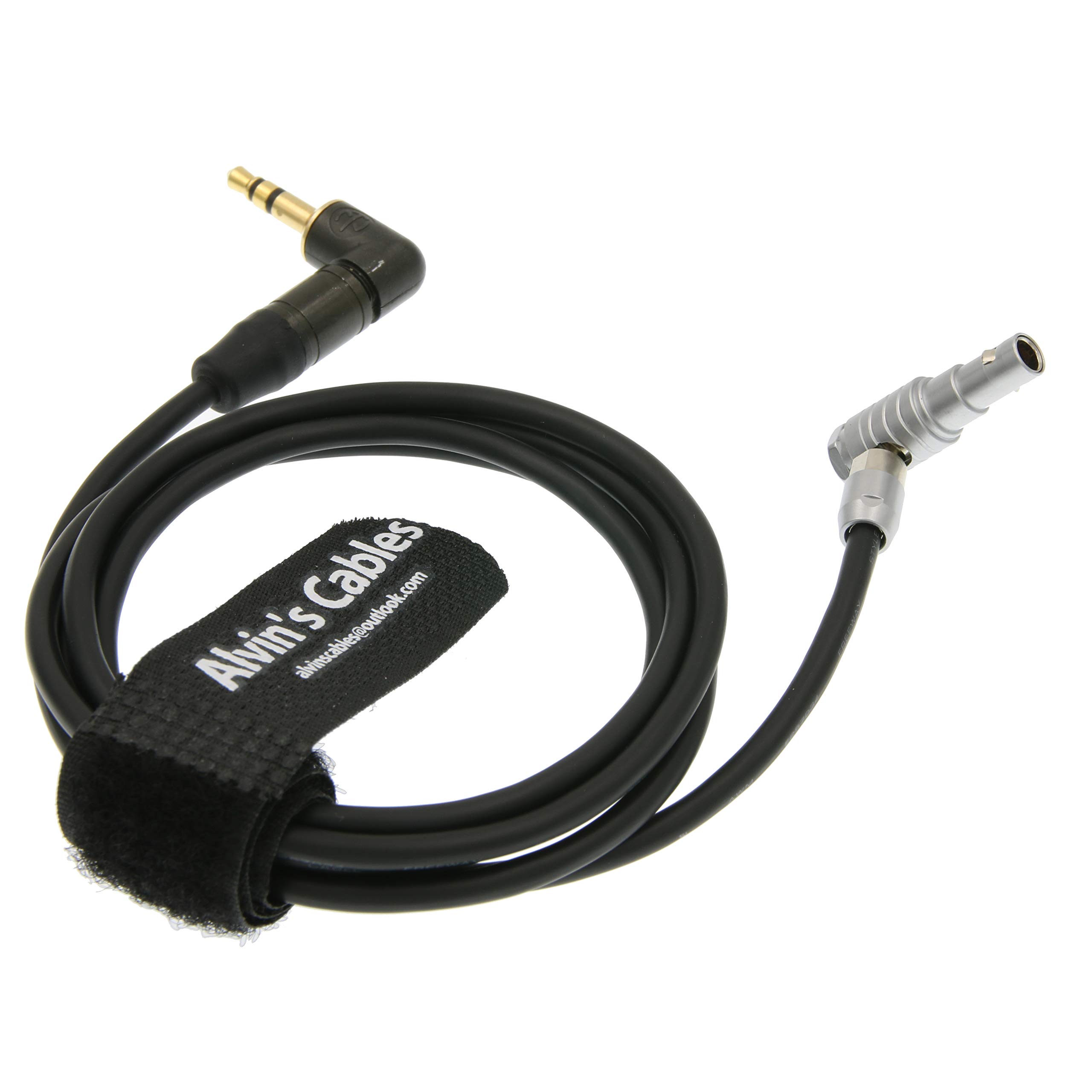 Alvin's Cables 5 Pin Angolo Retto Maschio a 3.5mm Angolo Retto TRS Cavo Audio per ARRI Alexa Mini Z CAM E2 1M