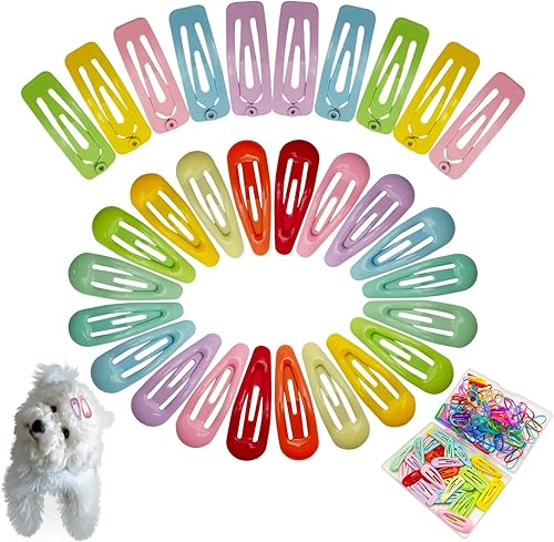 BENSEAO Pinzas para el pelo de perro, horquilla para mascotas, accesorios para el pelo para perros, gatos, cachorros, niñas, 30 pinzas para el