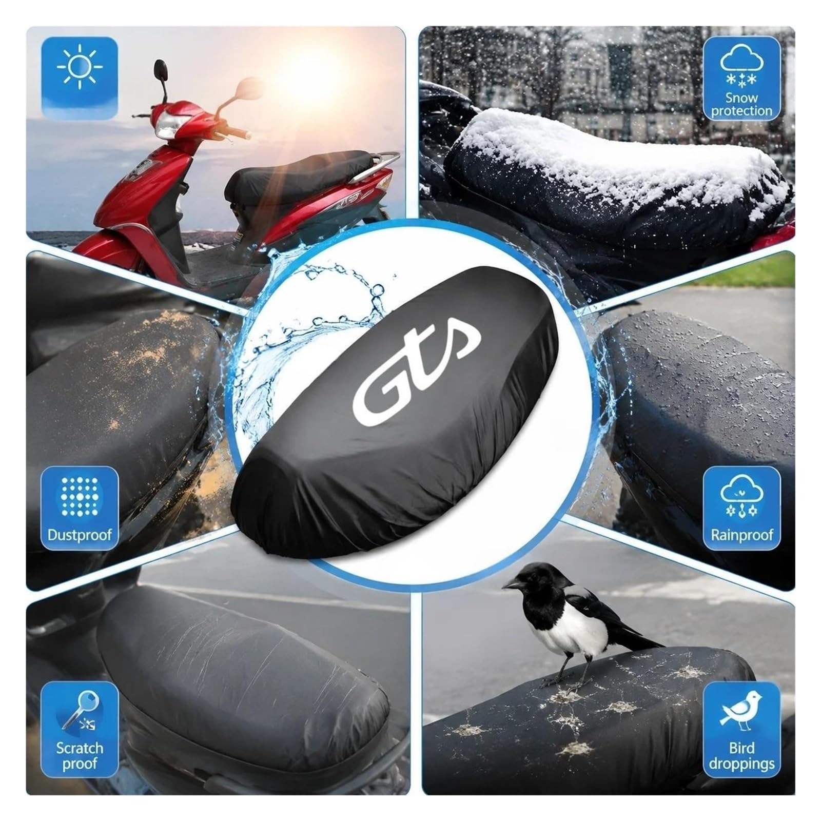 Coprisella Per Ves&pa GTS 125 150 300 GTV 250 Coprisedile Per Moto