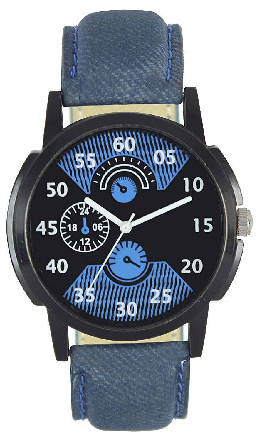 Jay Enterprise Stylish Casual Analog Multicolor Dial Blue Leather Belt Watches for Boys-Mens Watch (B07LBMNMZW) Amazon Price History, Amazon Price Tracker