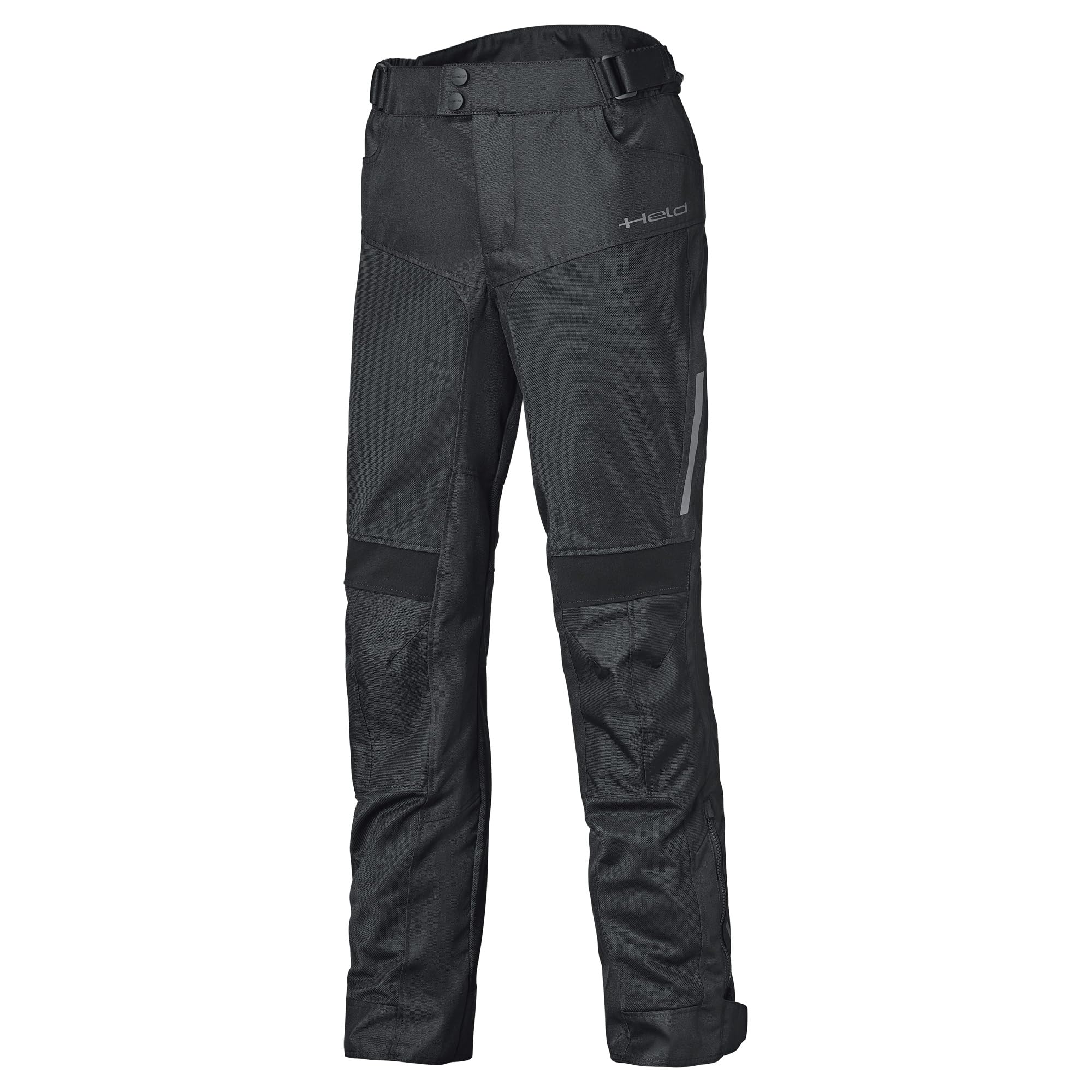 Held Tropic 4 Base Sport Mesh Pantaloni da Motociclista – Pantaloni Estivi da Moto con Protezioni D30 Ghost Level 1 – CE Abbigliamento Protettivo Classe A, Nero, Taglia L