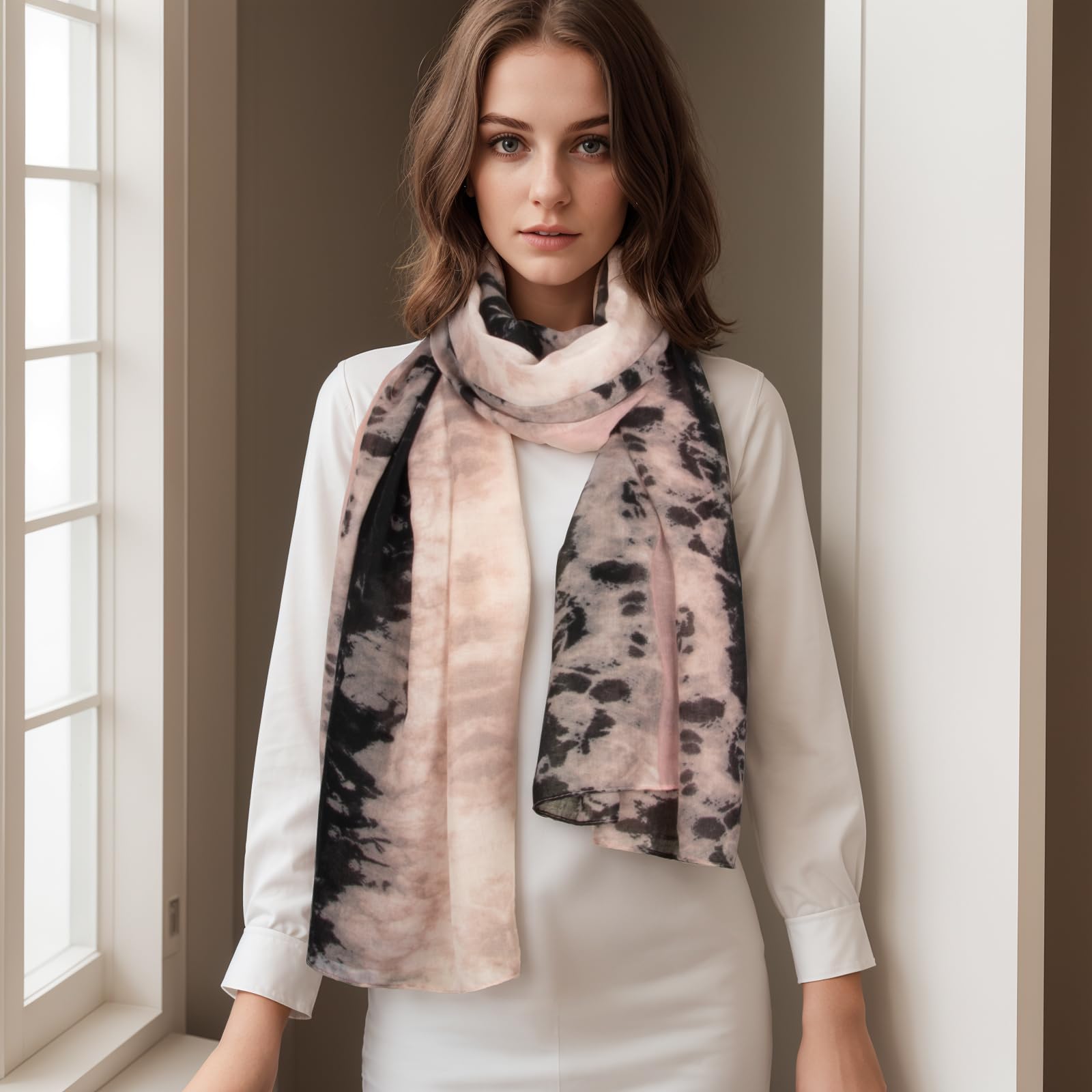 RIIQIICHY Foulard Donna Firmati Sciarpa Donna Primaverile Grande Leggera Pashmina Donna Elegante