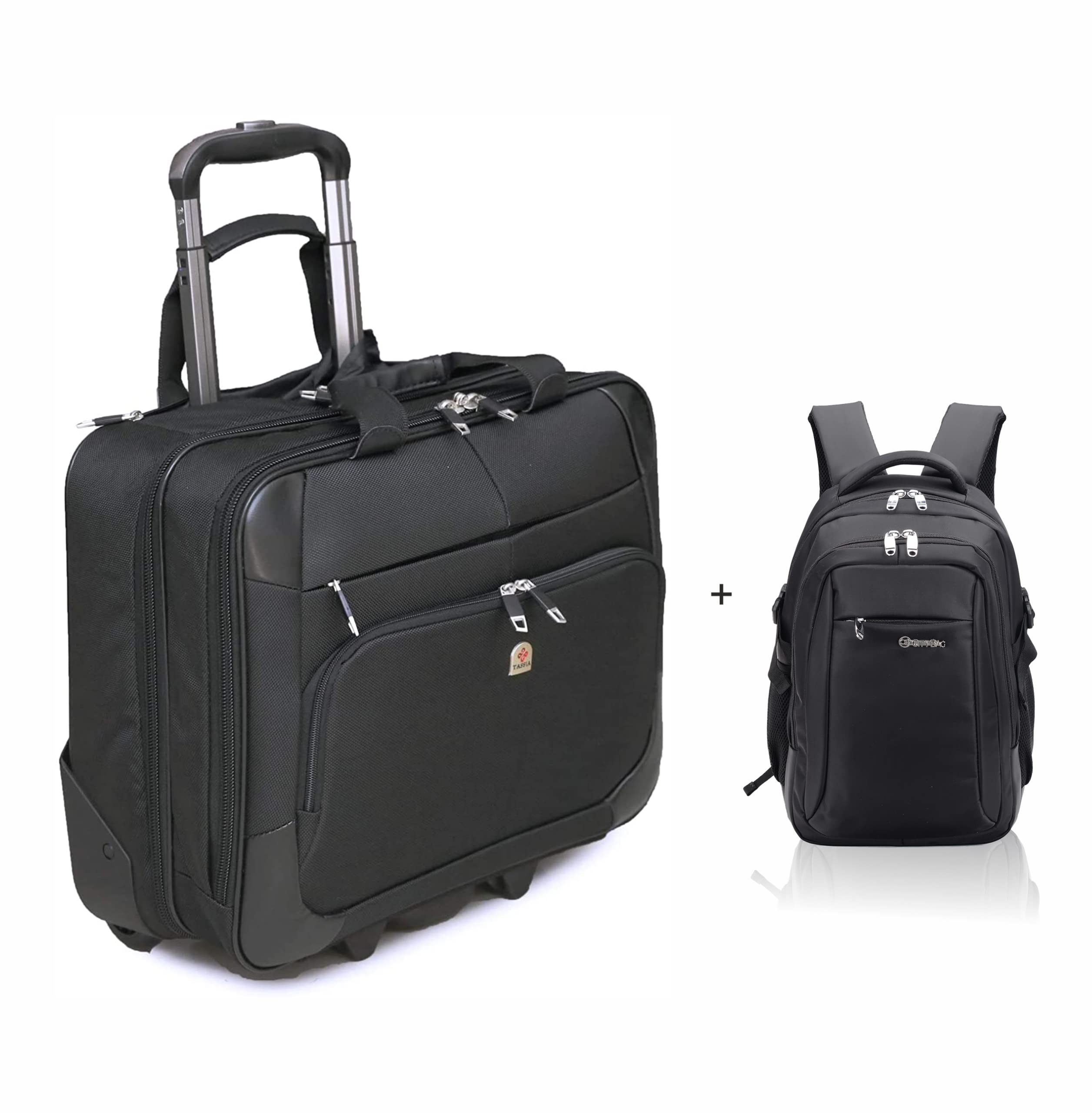 Buy Hand Luggage Large Wheeled Laptop Case Roller Bag Pilot Case 15.6