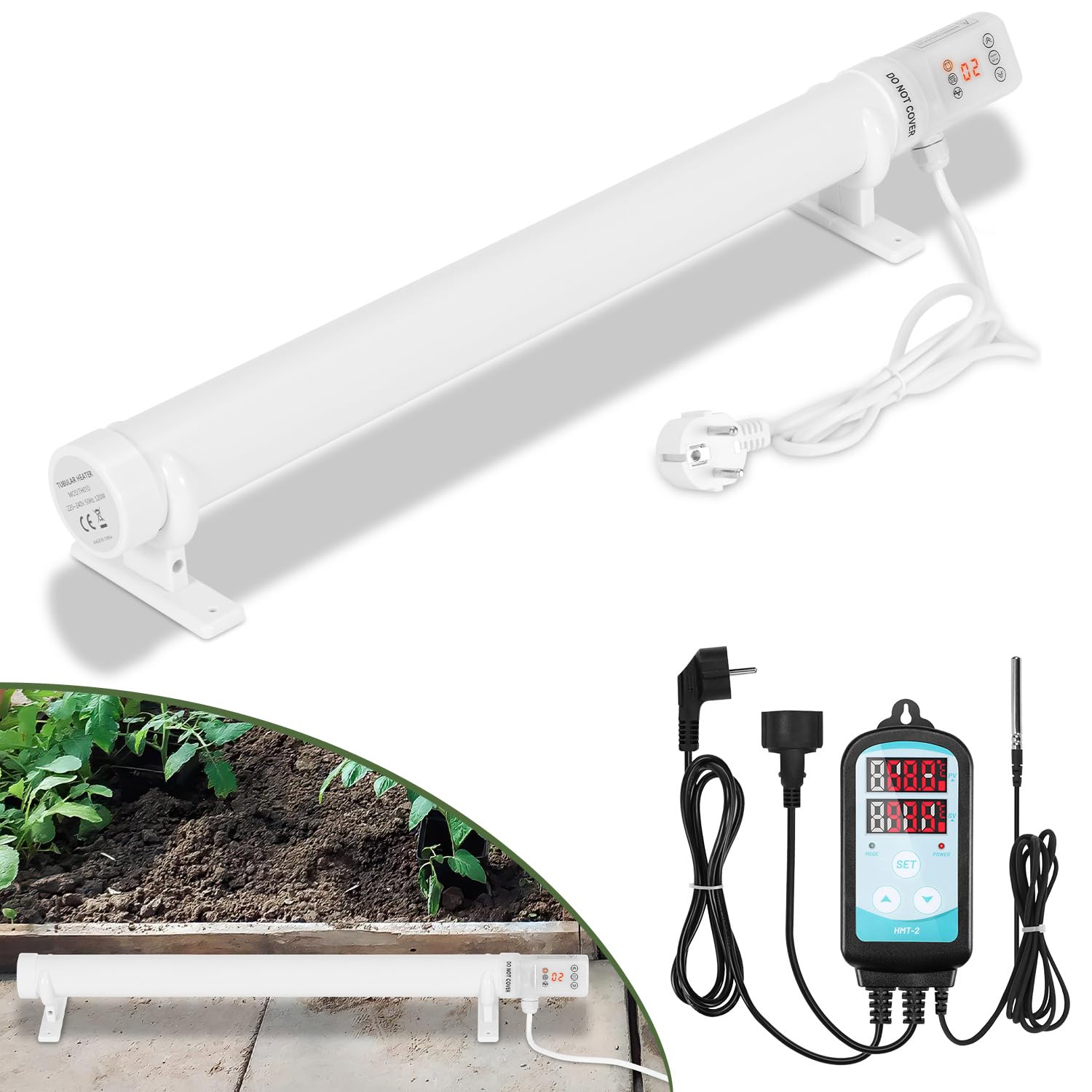 Chauffage de serre 120 W avec capteur de température