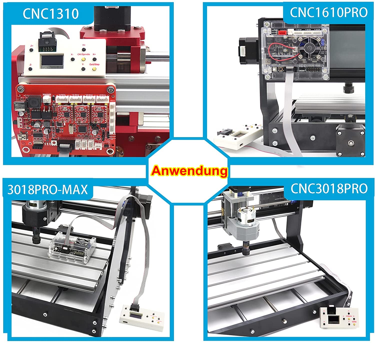 RATTMMOTOR Commande hors ligne, module de commande hors ligne, routeur CNC, module de contrôle hors ligne, contrôleur hors ligne, pour fraiseuse CNC 1610/3018 pro/3018 Pro max